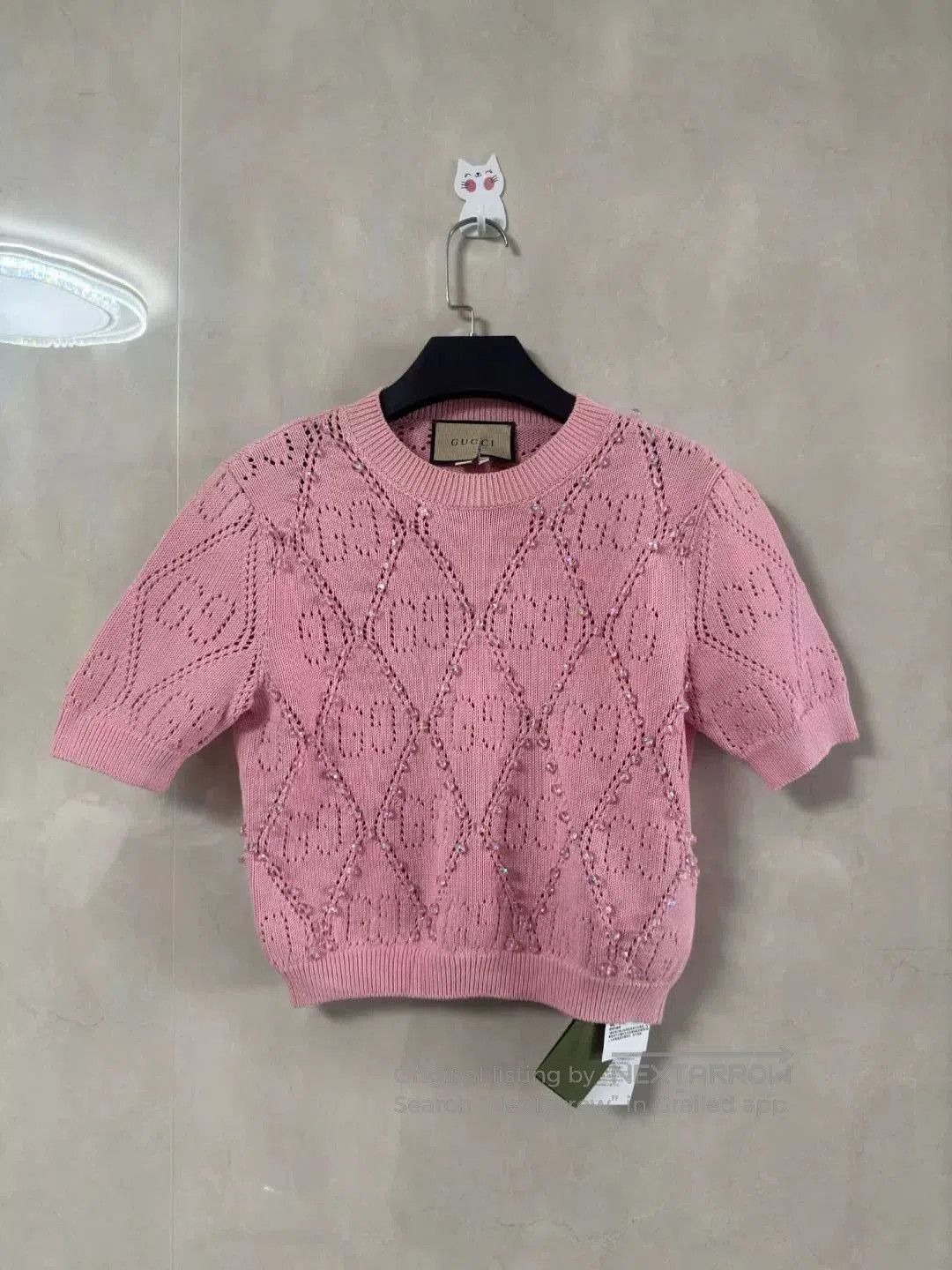 Gucci Gucci Pink Diamond Pattern Short Sleeve. Size S / US 4 / IT 40 - 1 Thumbnail