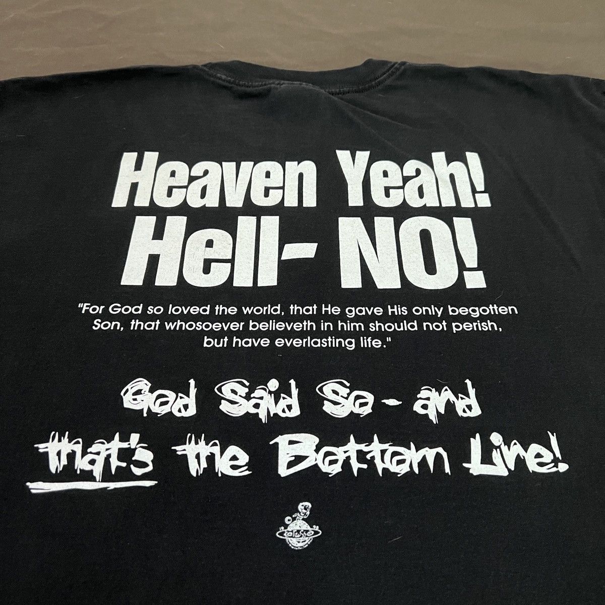 Vintage Vintage 90s Jesus God Bible Holy Stone Cold Parody Tee XL Size US XL / EU 56 / 4 - 11 Thumbnail
