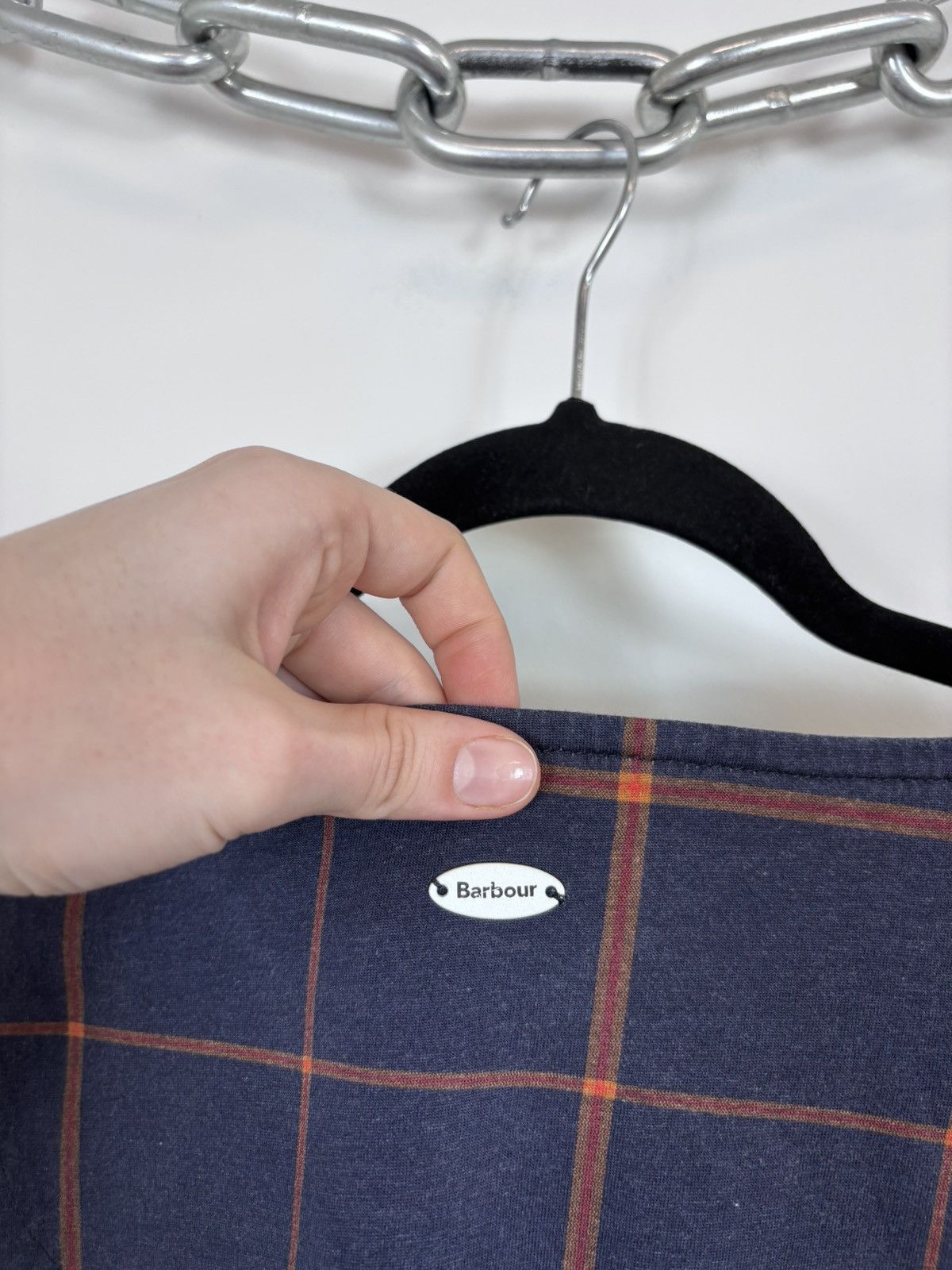 Barbour Barbour Summer Tartan Women’s Navy Blue T-Shirt Blouse Top Size M / US 6-8 / IT 42-44 - 16 Thumbnail