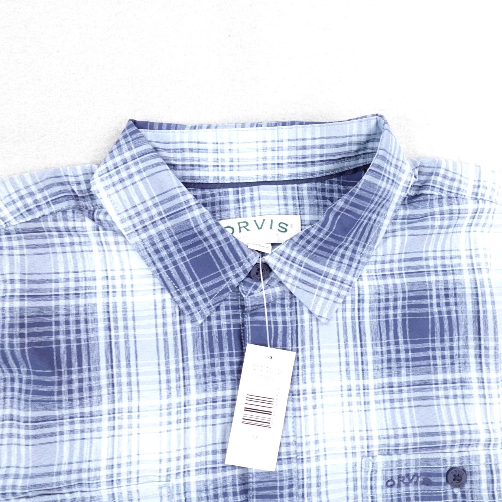 Orvis Orvis Shirt Mens M Blue Plaid Short Sleeve Classic Collection Camp NEW Size US M / EU 48-50 / 2 - 2 Thumbnail