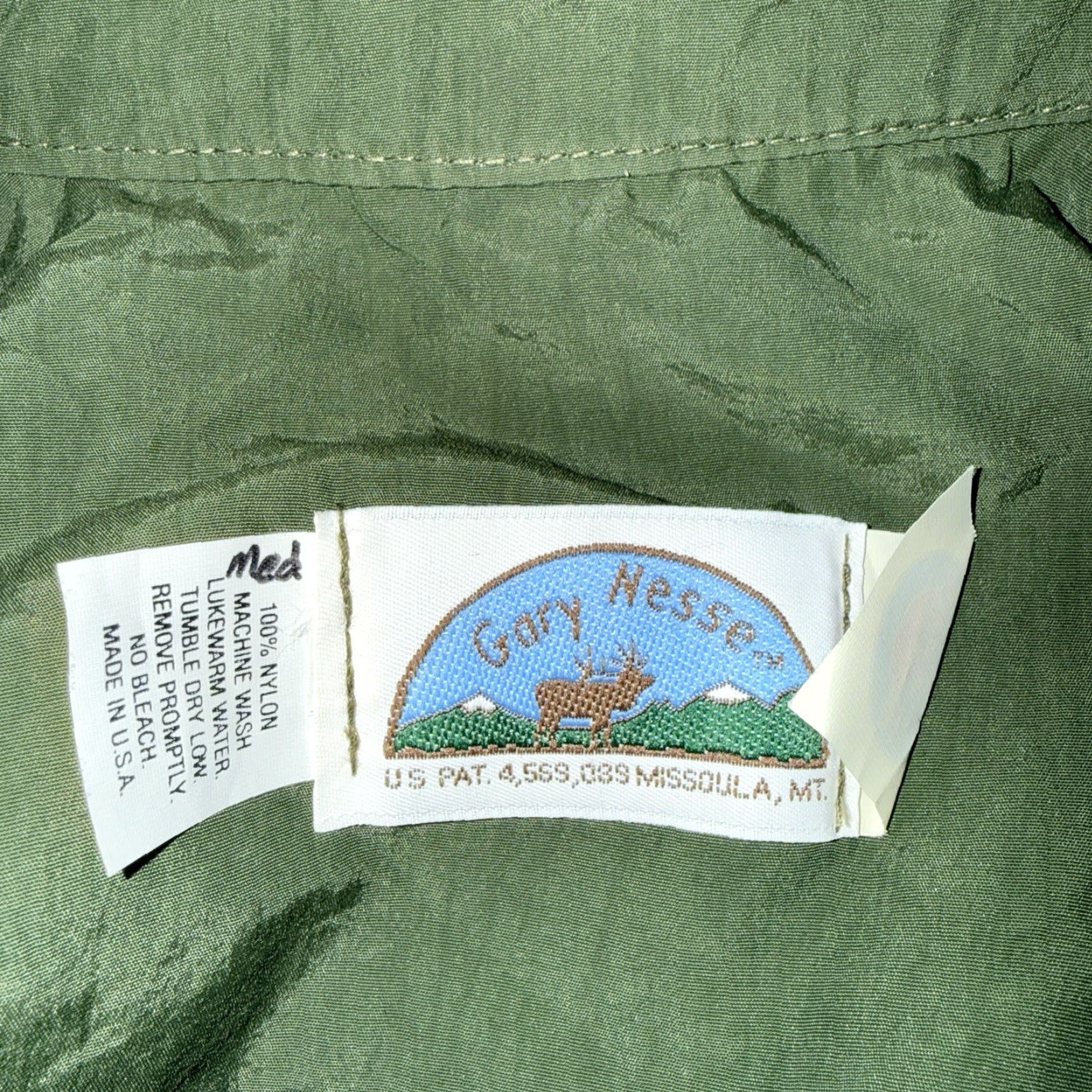 Vintage Gary Nesse Green Long Sleeve Button-Down Hiking Shirt Mens M Size US M / EU 48-50 / 2 - 4 Thumbnail