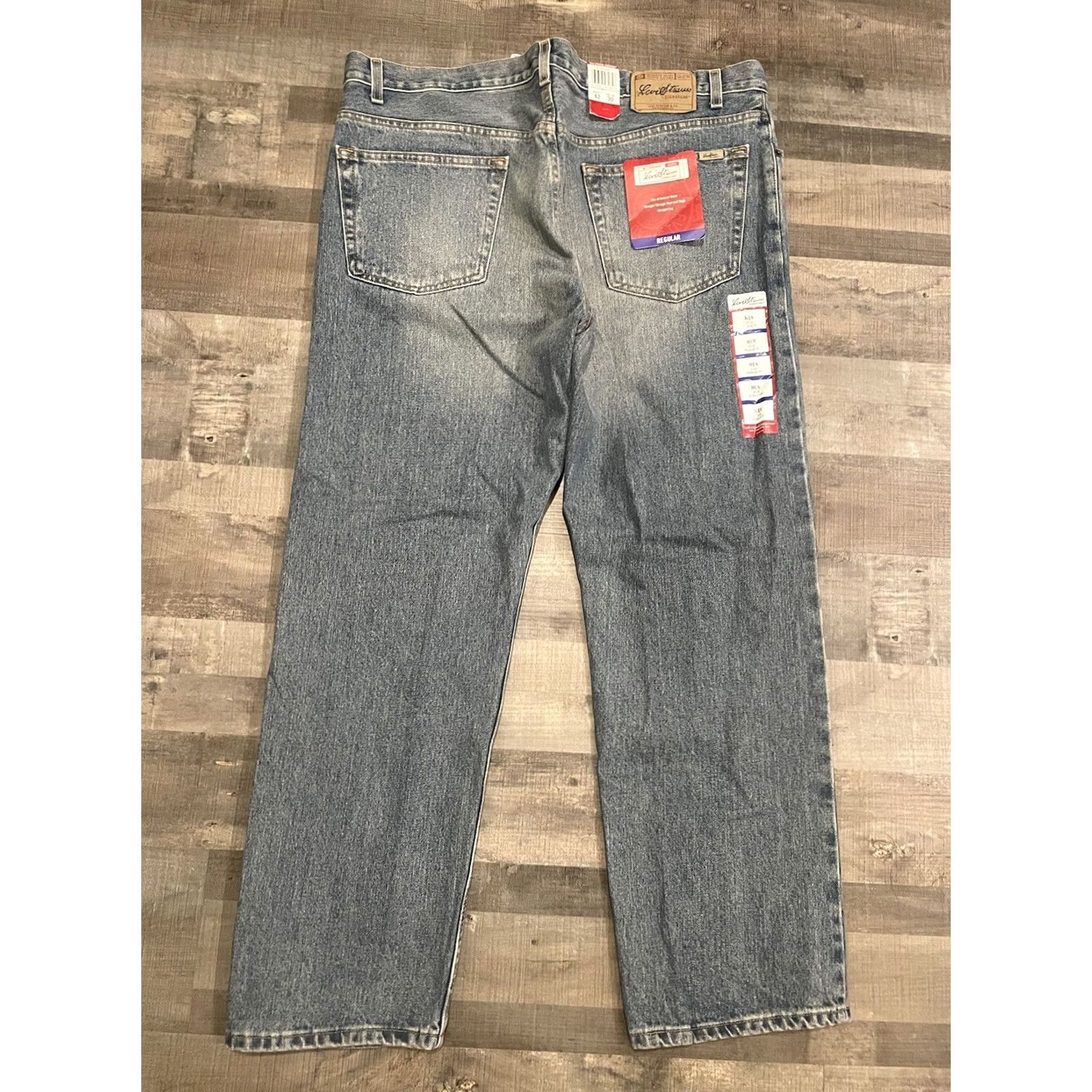 Levi's VINTAGE Levi's Jeans Relaxed Fit 42x30 5-Pocket Denim Blue Signature Stone Wash Mens Jeans Size US 42 / EU 58 - 4 Thumbnail