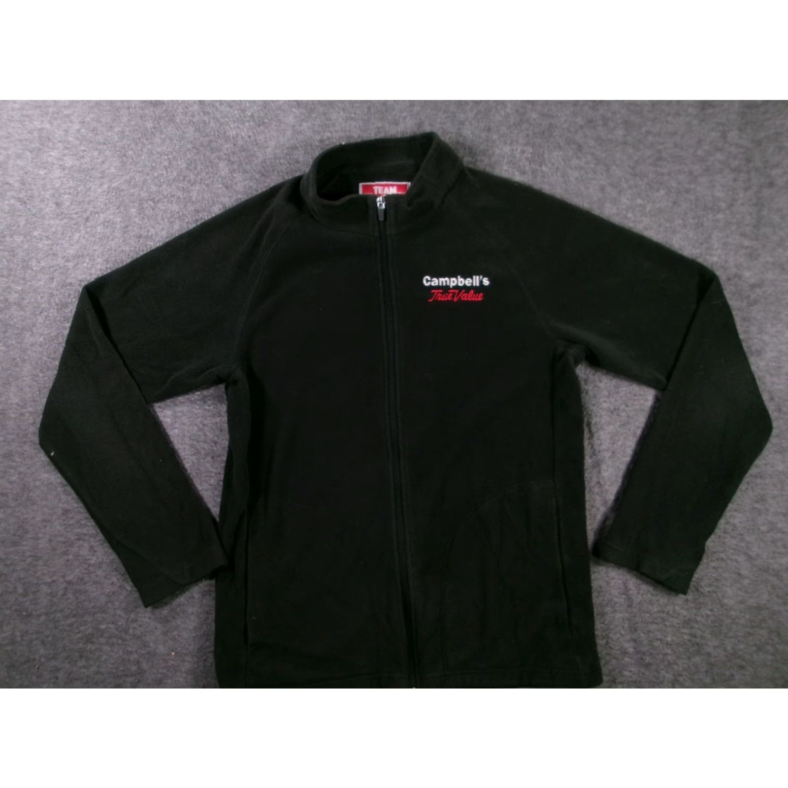 Vintage Campbells TrueValue Jacket Men Small Black Full Zip Fleece Embroidered Size US S / EU 44-46 / 1 - 2 Thumbnail