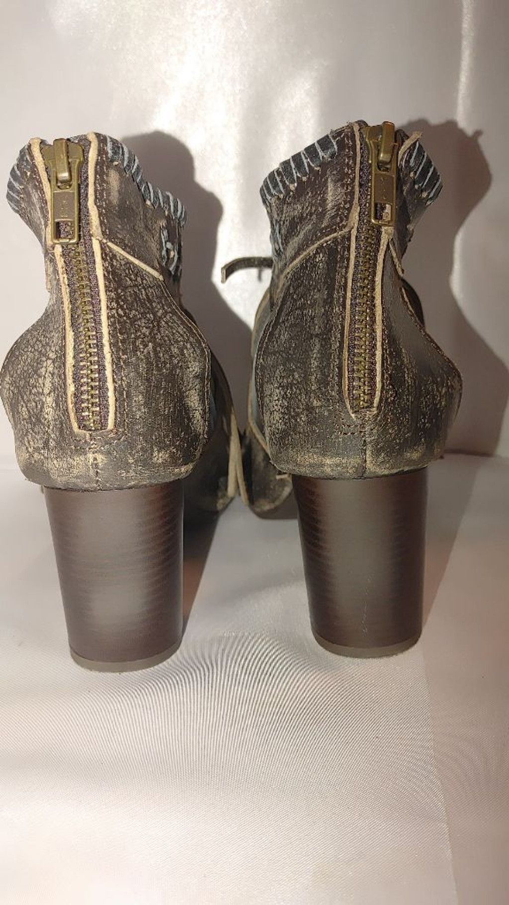 Roper Roper Bettina Fringe Peep Toe Shottie Size 7.5 Size US 7.5 / IT 37.5 - 9 Thumbnail