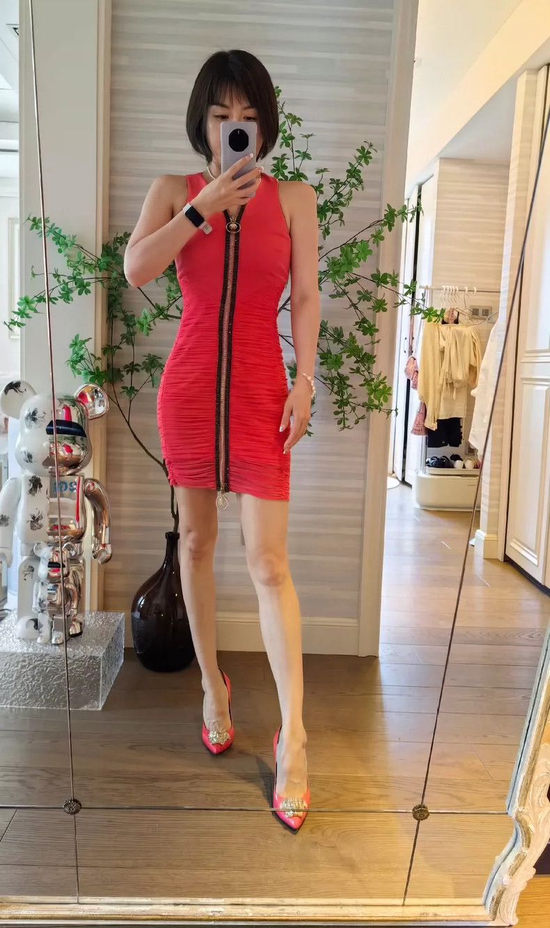 Versace Versace Watermelon red dress Size S / US 4 / IT 40 - 2 Thumbnail