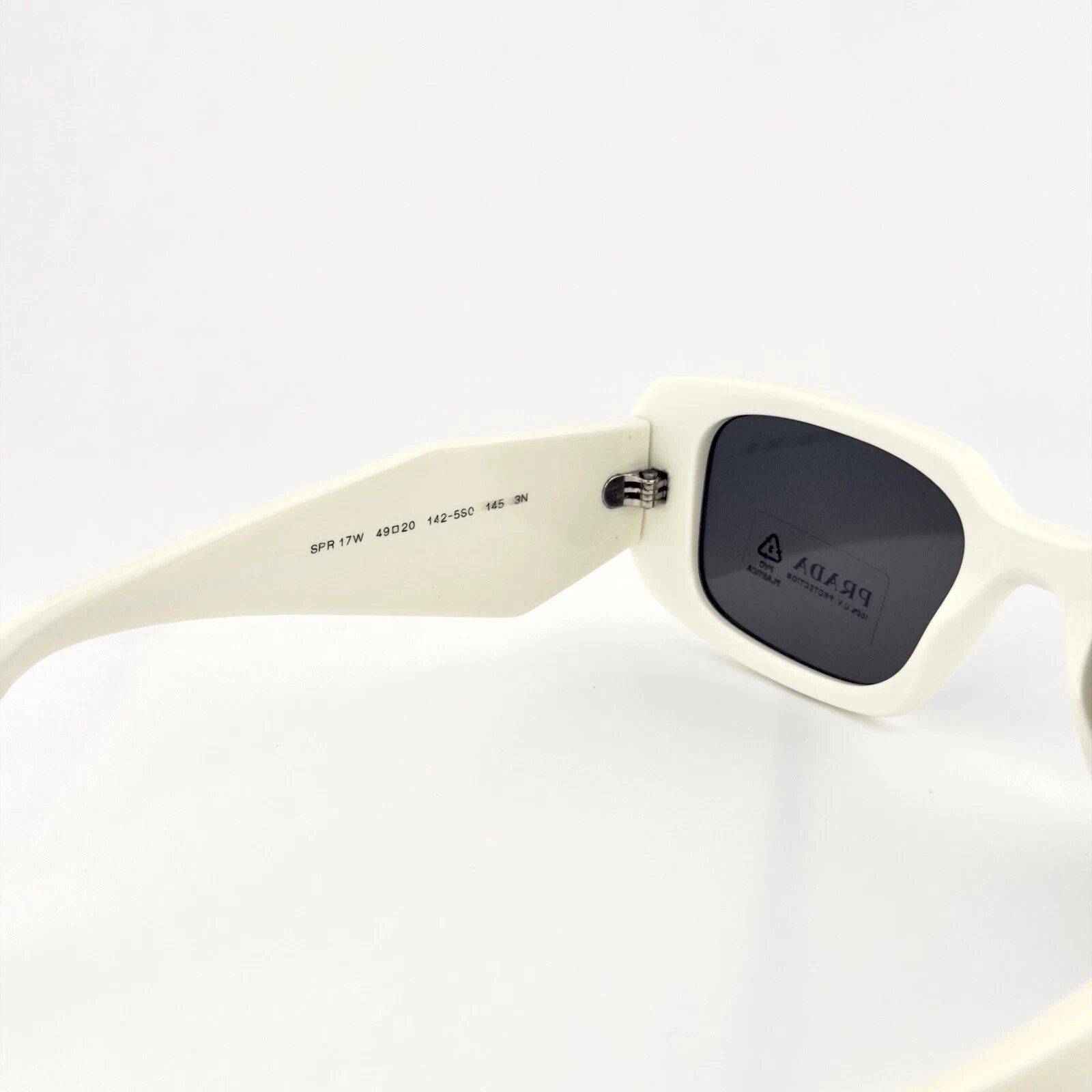 Prada PRADA PR17WS 17W SYMBOLE White Gray Fashion Sunglasses Size ONE SIZE - 5 Thumbnail