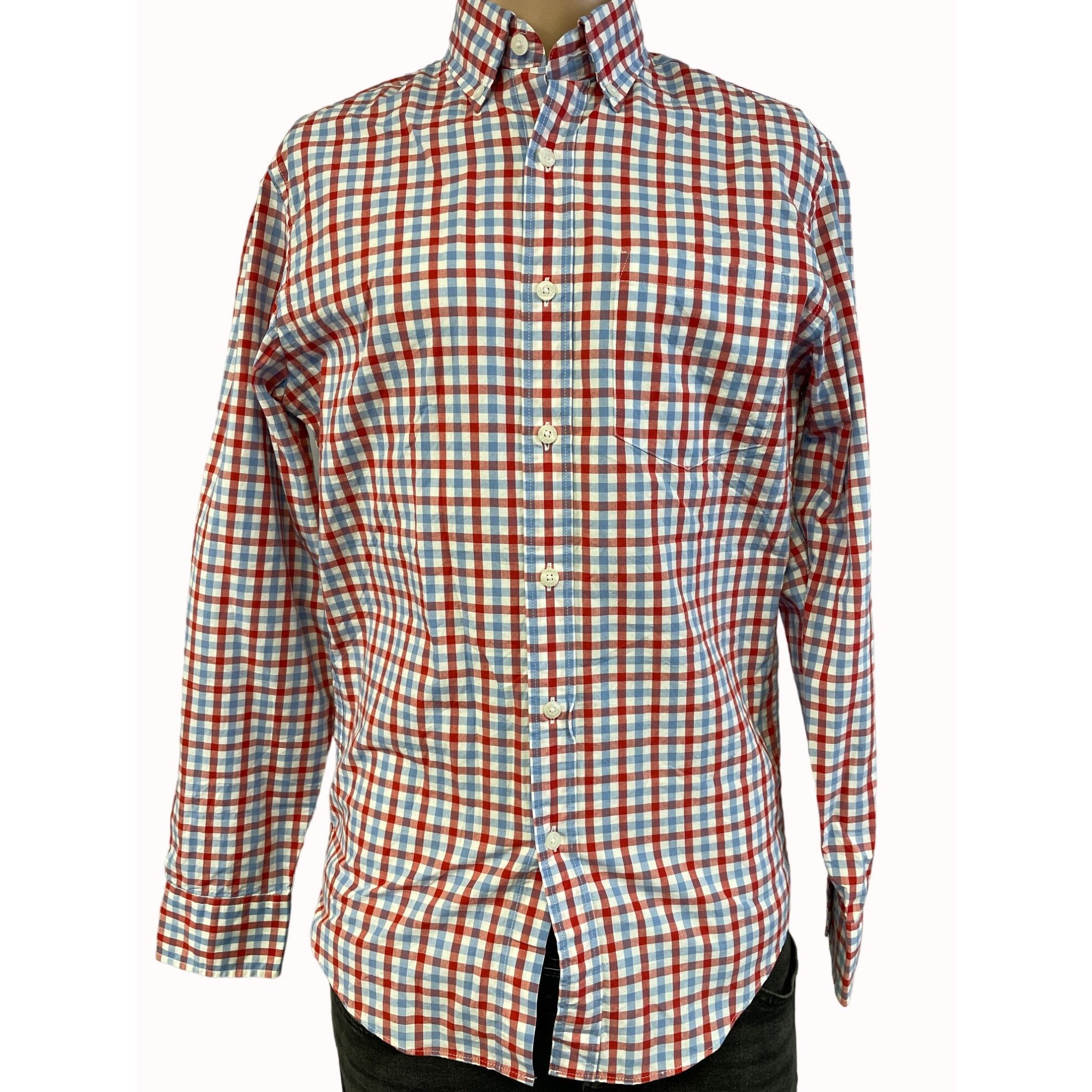 Other J Crew Men's Red/White/Blue Button up Shirt/Long Sleeves Siz Size US XS / EU 42 / 0 - 1 Thumbnail