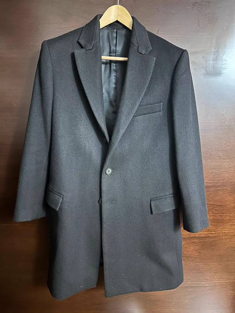 Givenchy Givenchy Black Wool and Cashmere Blend Overcoat 4 Size US S / EU 44-46 / 1 - 1 Thumbnail