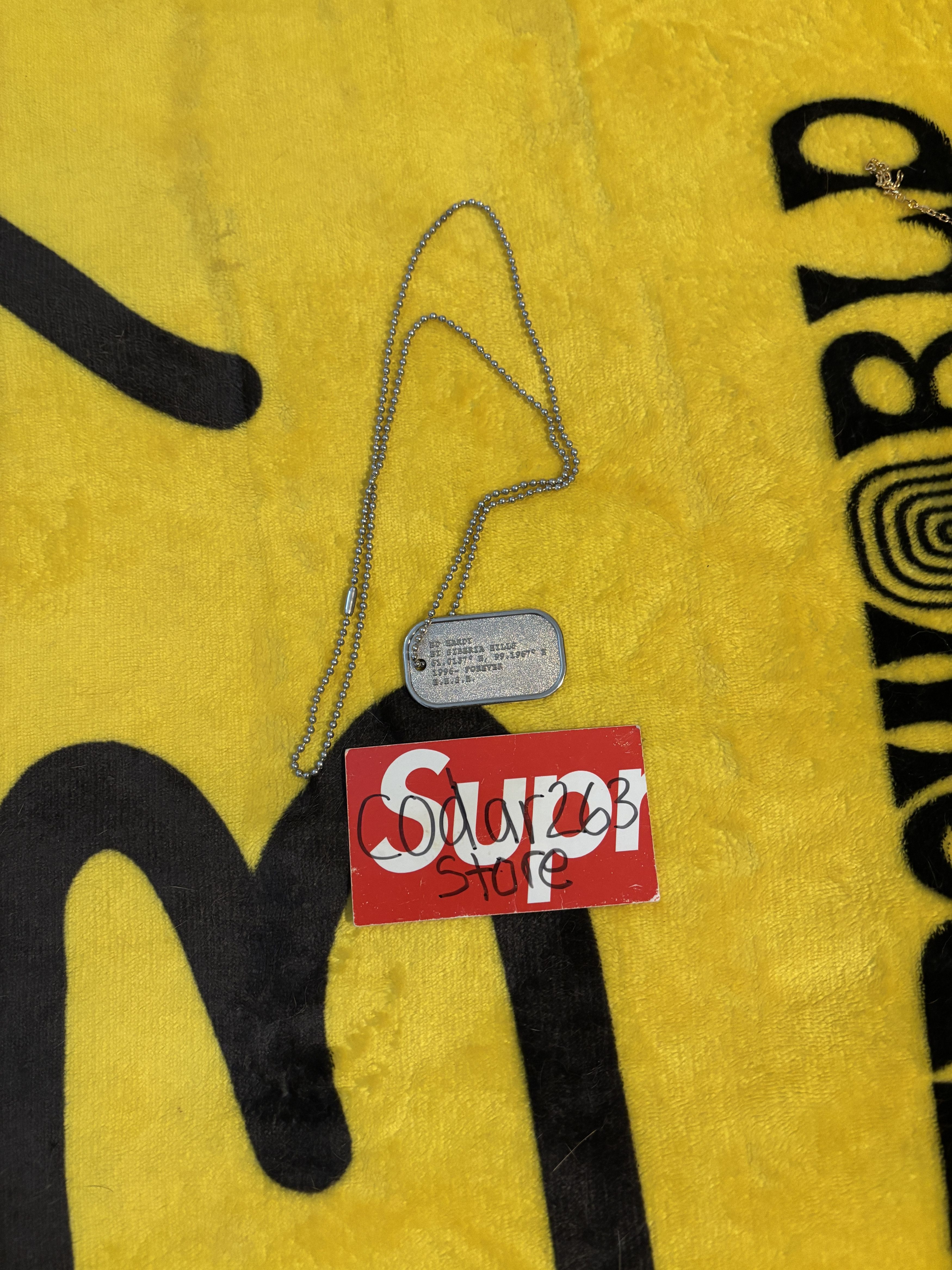 Ed Hardy × Siberia Hills Dog Tag Necklace Siberia Hills Ed Hardy Silver Pendant Size ONE SIZE - 3 Thumbnail