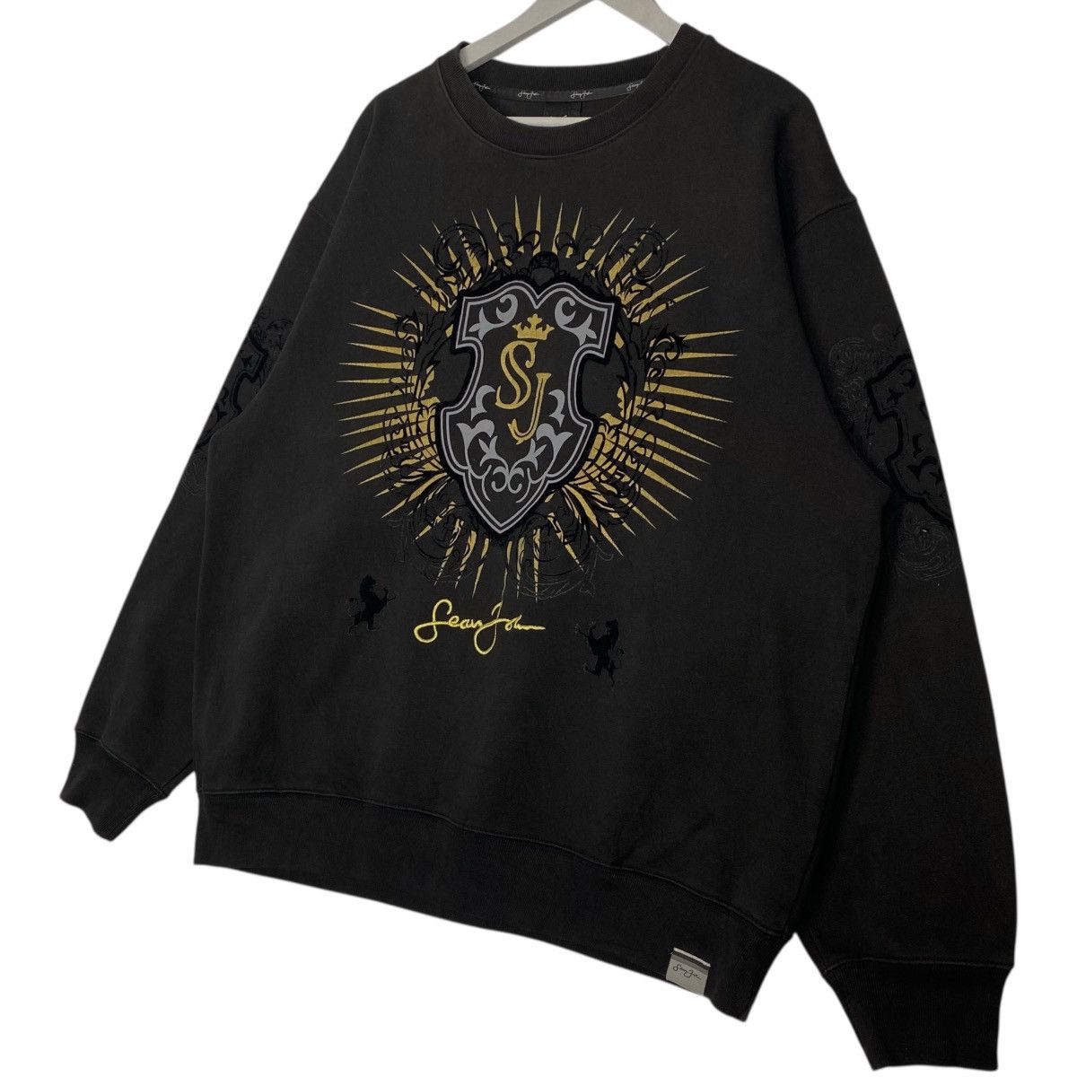 Other Vintage Sean John Sweatshirt Crewneck Black Big Logo Sz XXL Size US XXL / EU 58 / 5 - 2 Thumbnail