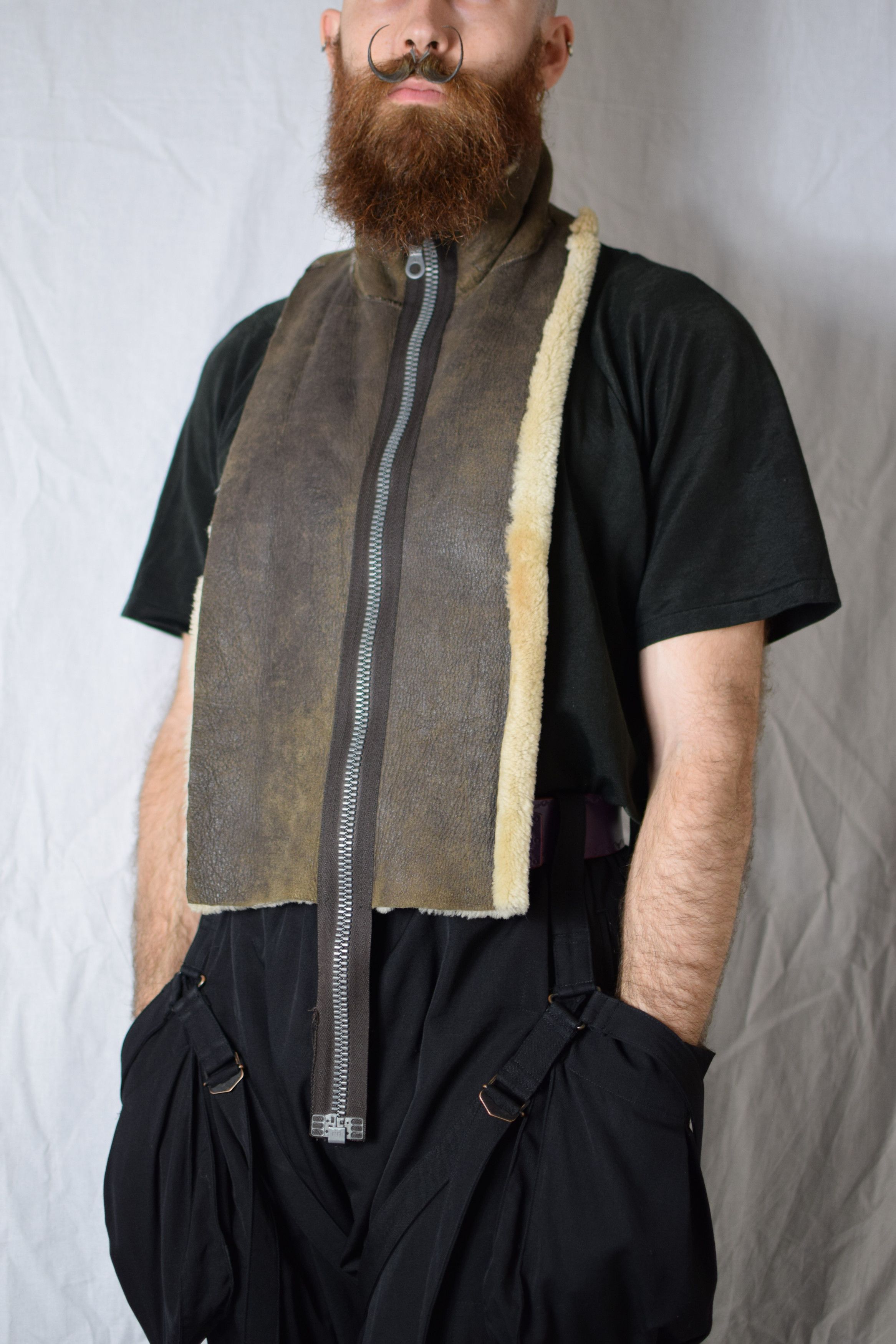 Julius Julius Archive Shearling Neck Warmer Size ONE SIZE - 1 Thumbnail