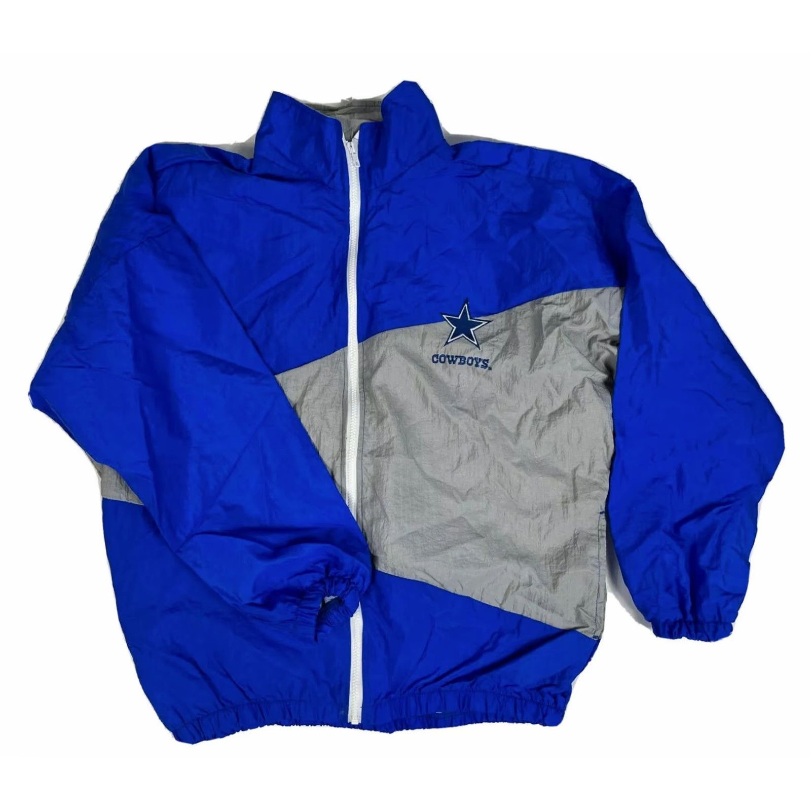 Vintage VINTAGE Horizon by Kaye Sportswear Dallas Cowboys Windbreaker Jacket XL Blue and Gray Mens Windshell Zip Full Zip USA 80s 90s Don’t add text Size US XL / EU 56 / 4 - 2 Thumbnail