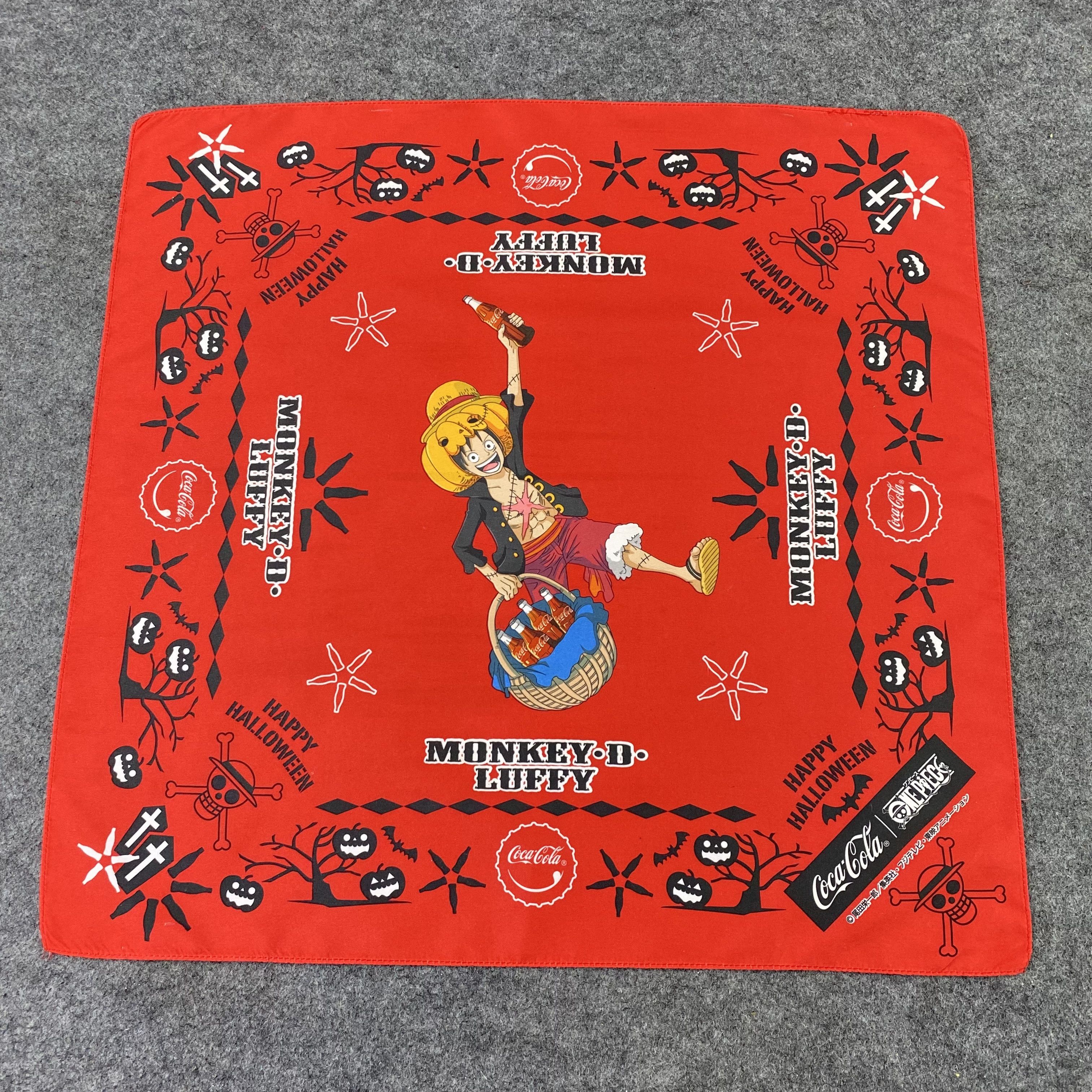Anime ONE PIECE X COCA COLA bandana handkerchief neckerchief-B469 Size ONE SIZE - 3 Thumbnail