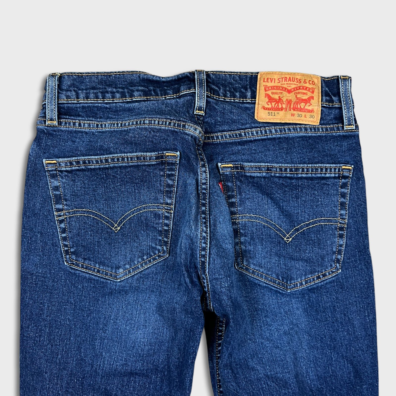 Levi's × Vintage Levi's 511 Jeans 30x30 Slim Fit Faded American Denim Pants Size US 30 / EU 46 - 5 Thumbnail