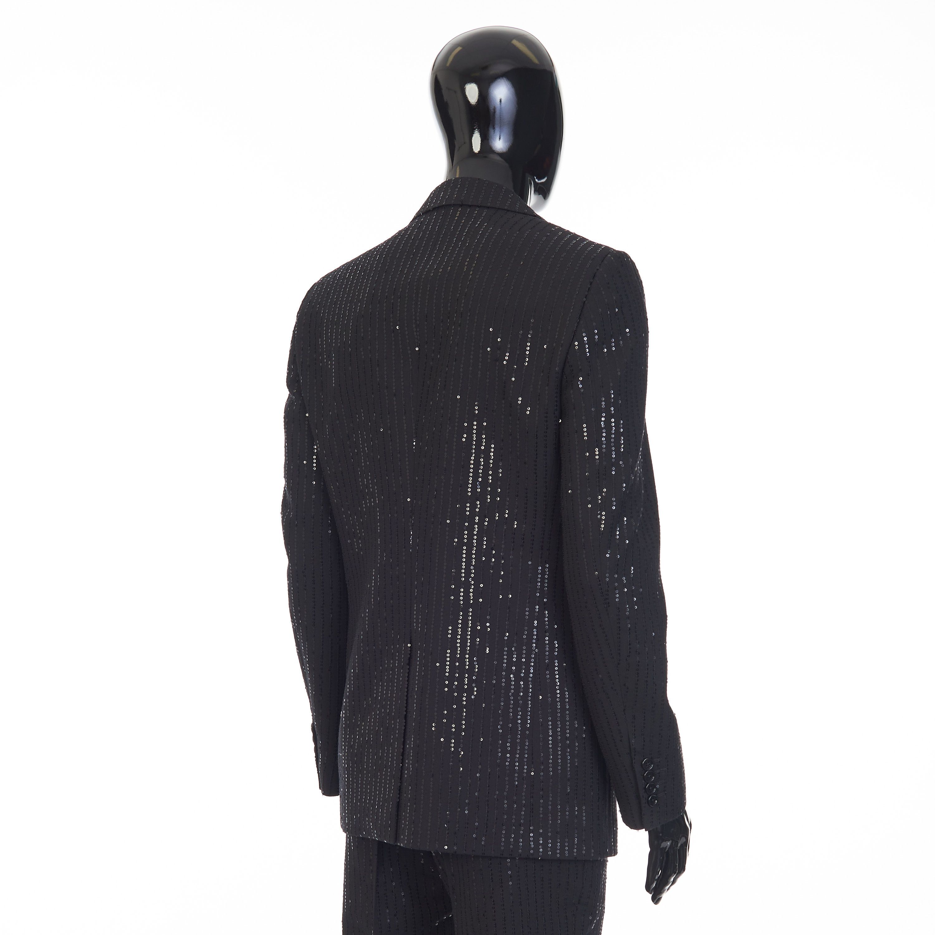 Celine Classic Jacket In Sequin Embroidered Wool Gabardine Size 40R - 6 Thumbnail