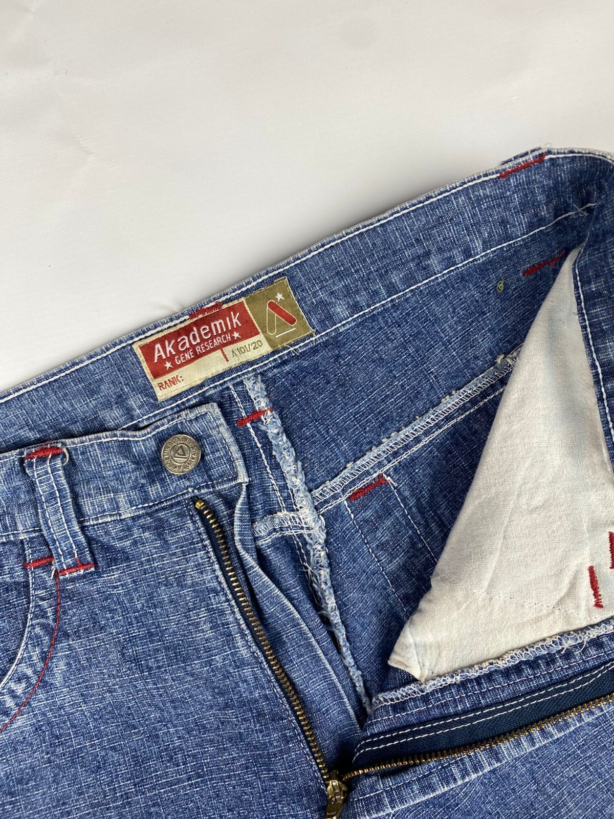 Vintage Akademik Y2K Denim Long Pants