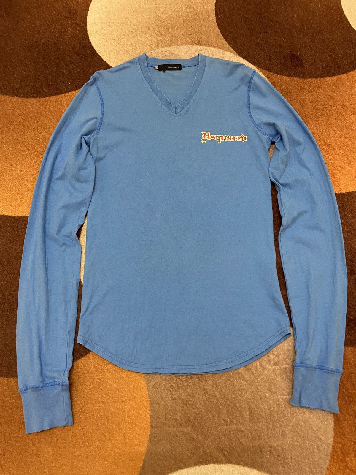 image of Dsquared2 Long Sleeve Ts in Blue, Men's (Size XS)