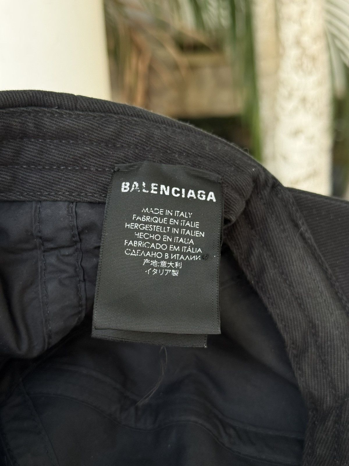 Balenciaga Balenciaga Black/Gold Script Baseball Hat Cap Large 59cm Size ONE SIZE - 5 Thumbnail