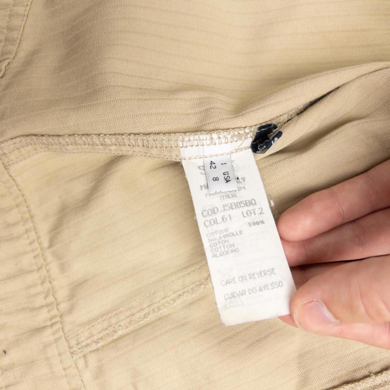 Designer Vintage Armani Jeans Cropped Button Up Jacket Womens Size S Size ONE SIZE - 6 Thumbnail