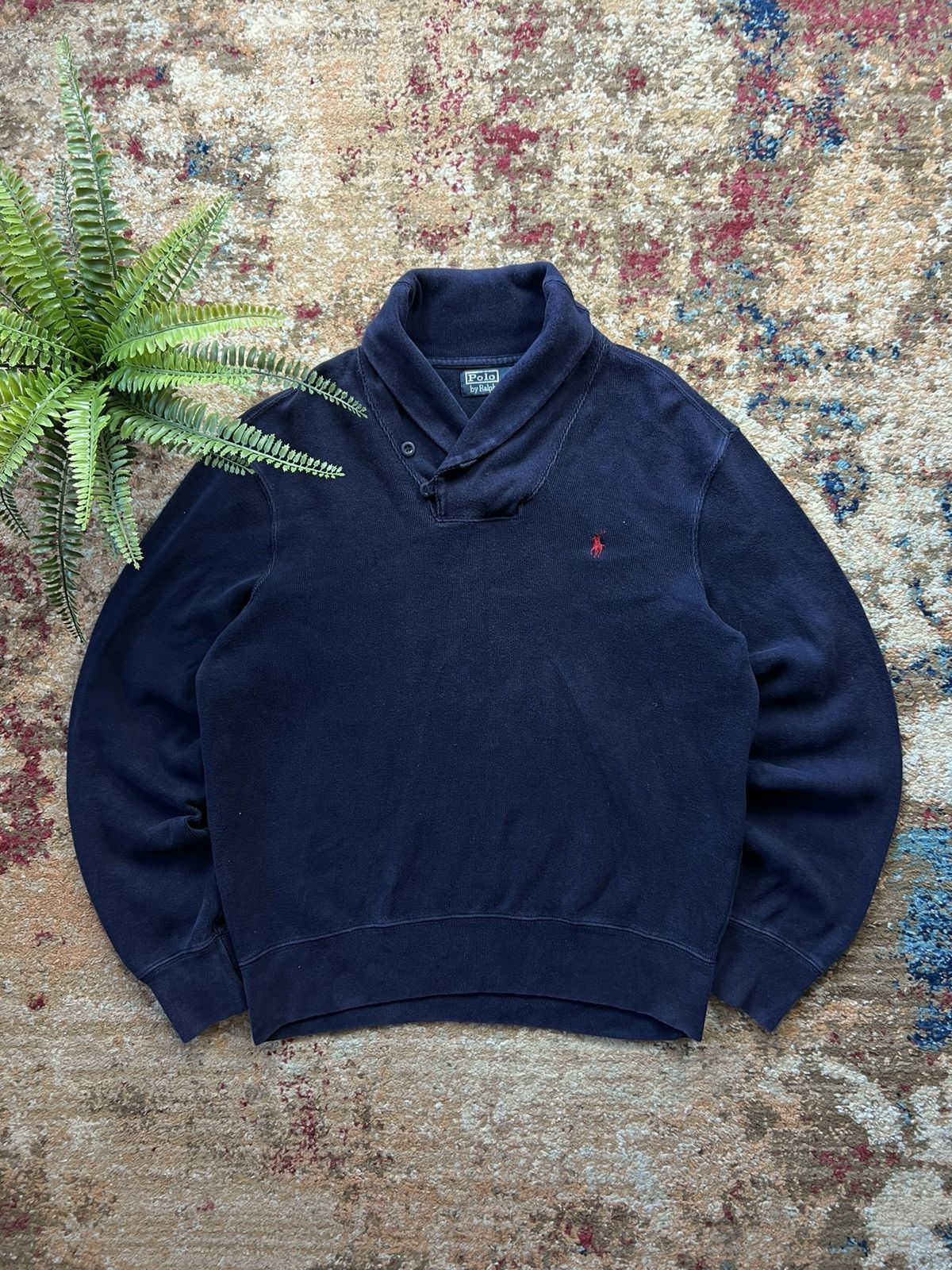 Polo Ralph Lauren × Vintage 🫐 90’s POLO RALPH LAUREN SWEATER Y2K V-NECK Size US M / EU 48-50 / 2 - 1 Thumbnail