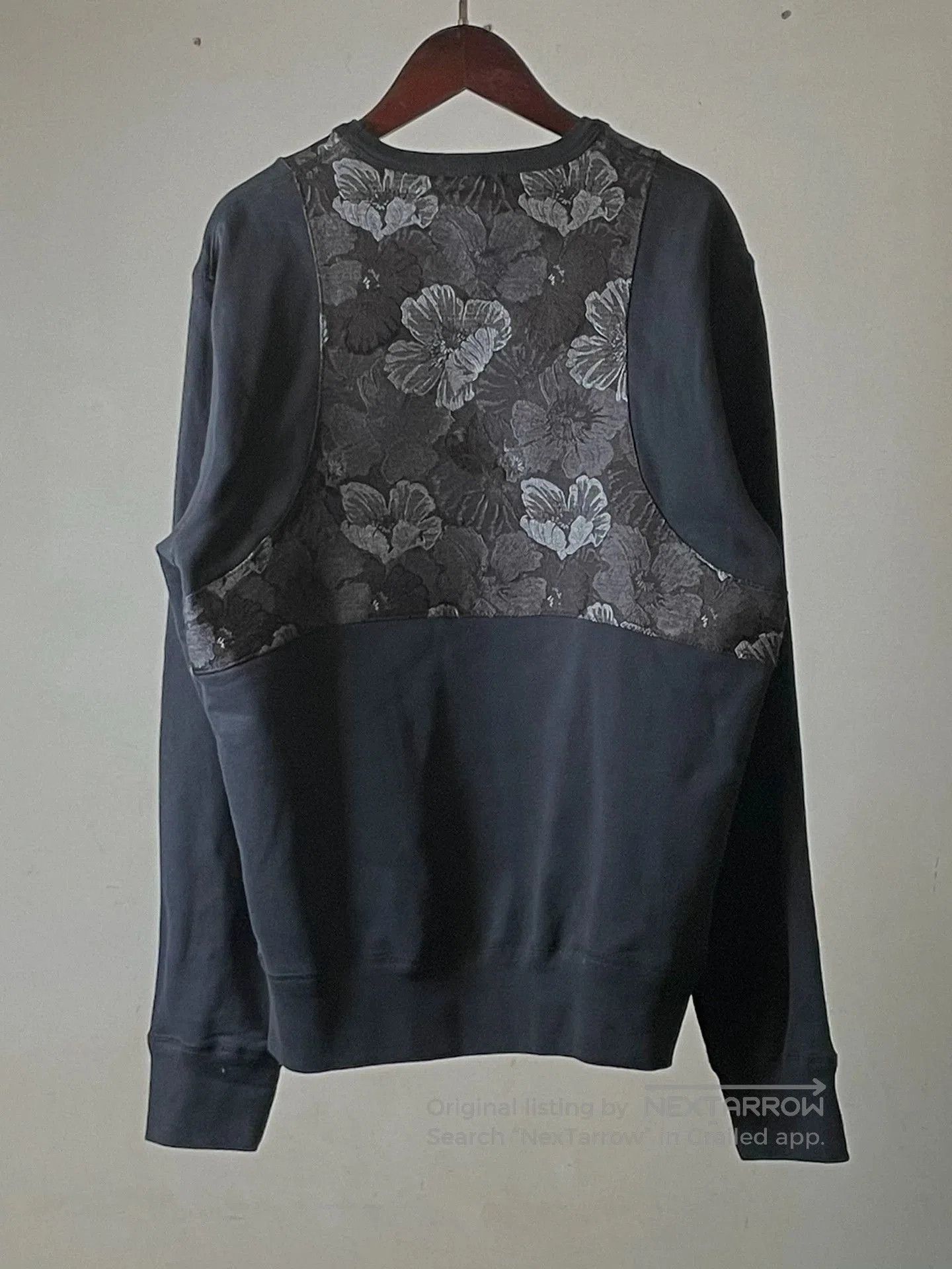 Alexander McQueen Black Floral Pattern Long Sleeve Sweatshirt. Size US M / EU 48-50 / 2 - 5 Thumbnail