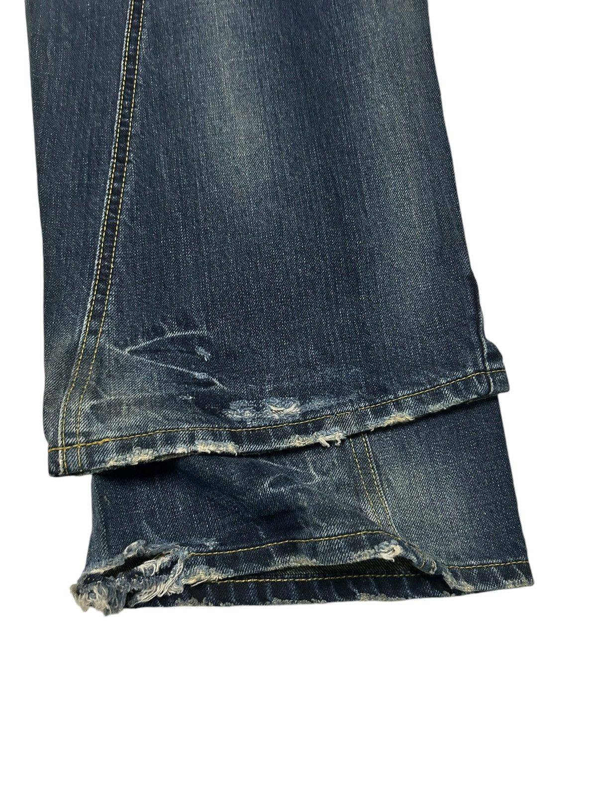 Japanese Brand × Kapital × Vintage Flare Vintage Lee Riders Distressed Jpn Rare Design 🎌🎌☠️🎌☠️ Size US 32 / EU 48 - 13 Thumbnail