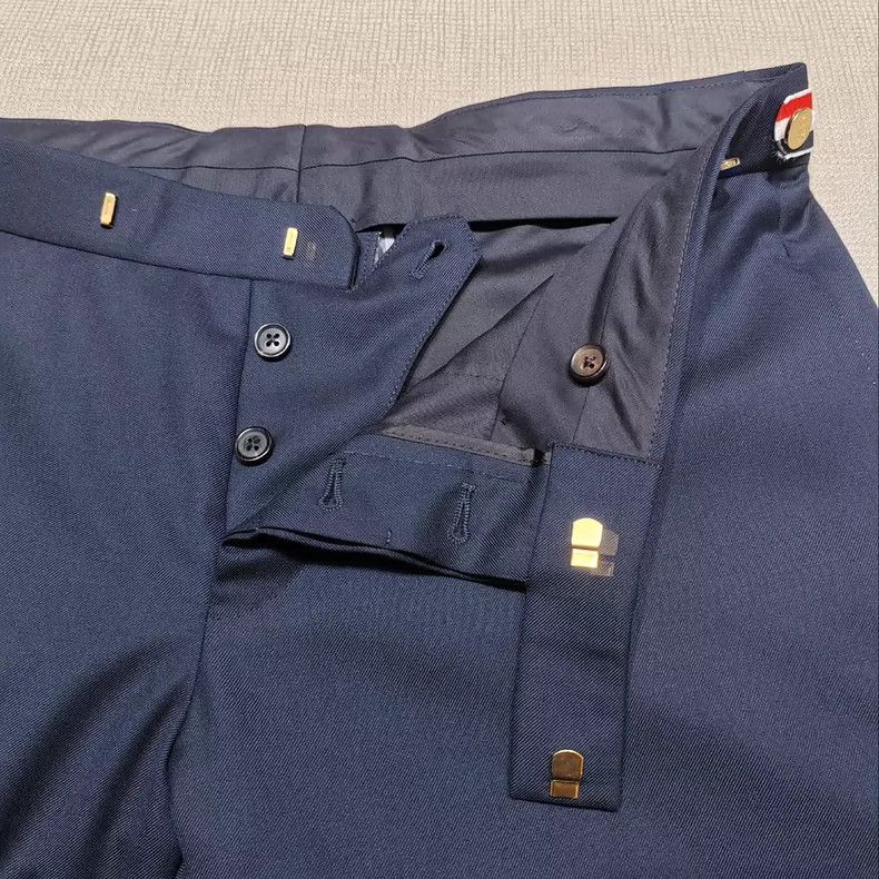 Thom Browne Thom Browne size2 Dark blue trousers Size 40S - 2 Thumbnail