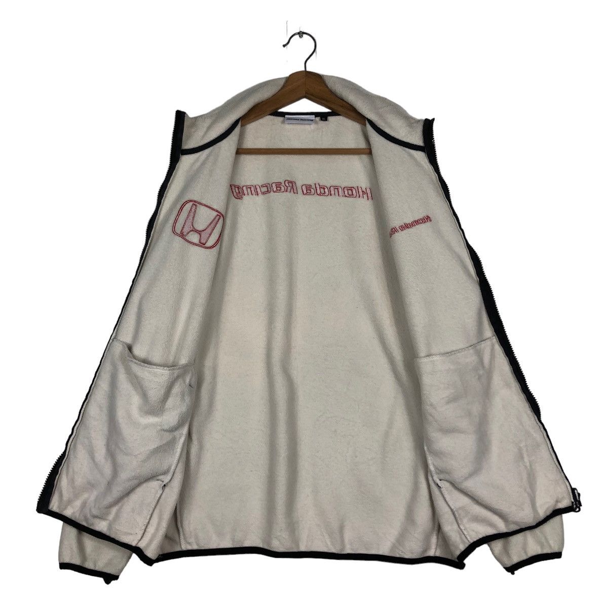 Honda 🔥Vintage Honda Racing Zipper Jacket Big Logo Size US XL / EU 56 / 4 - 13 Thumbnail