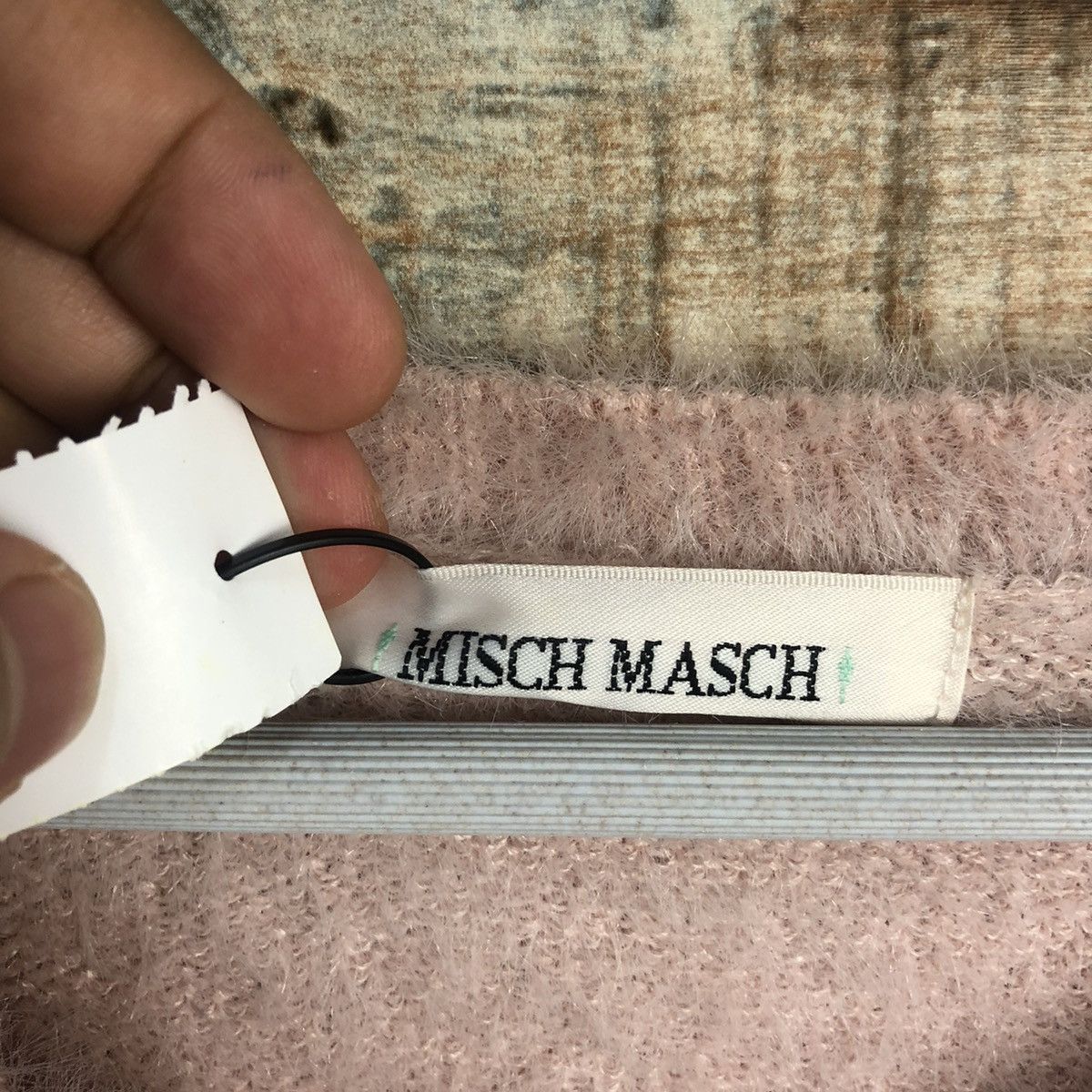 Japanese Brand DL Mish Masch Pink fur shaggy mohair Knitwear #C366 Size S / US 4 / IT 40 - 10 Thumbnail