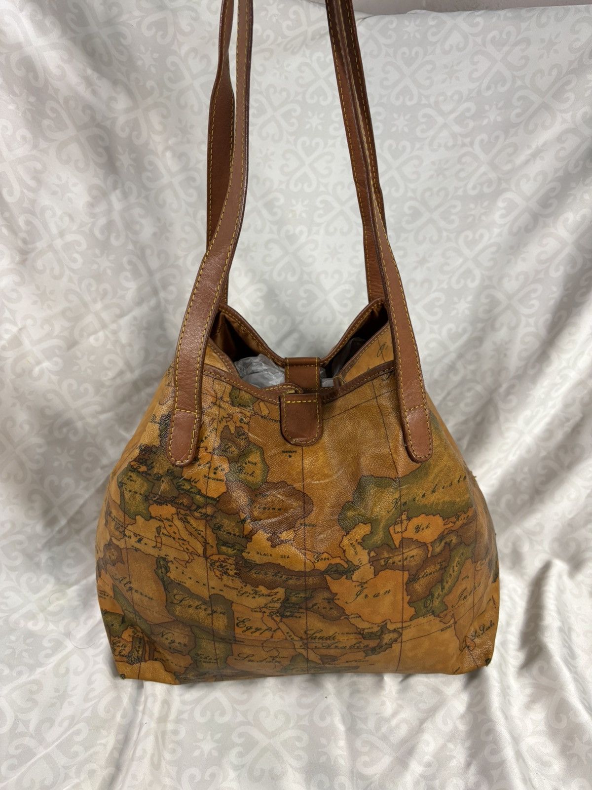 Alviero Martini Alviero Martini World Map Tote Bag Dual Clip Size ONE SIZE - 1 Thumbnail