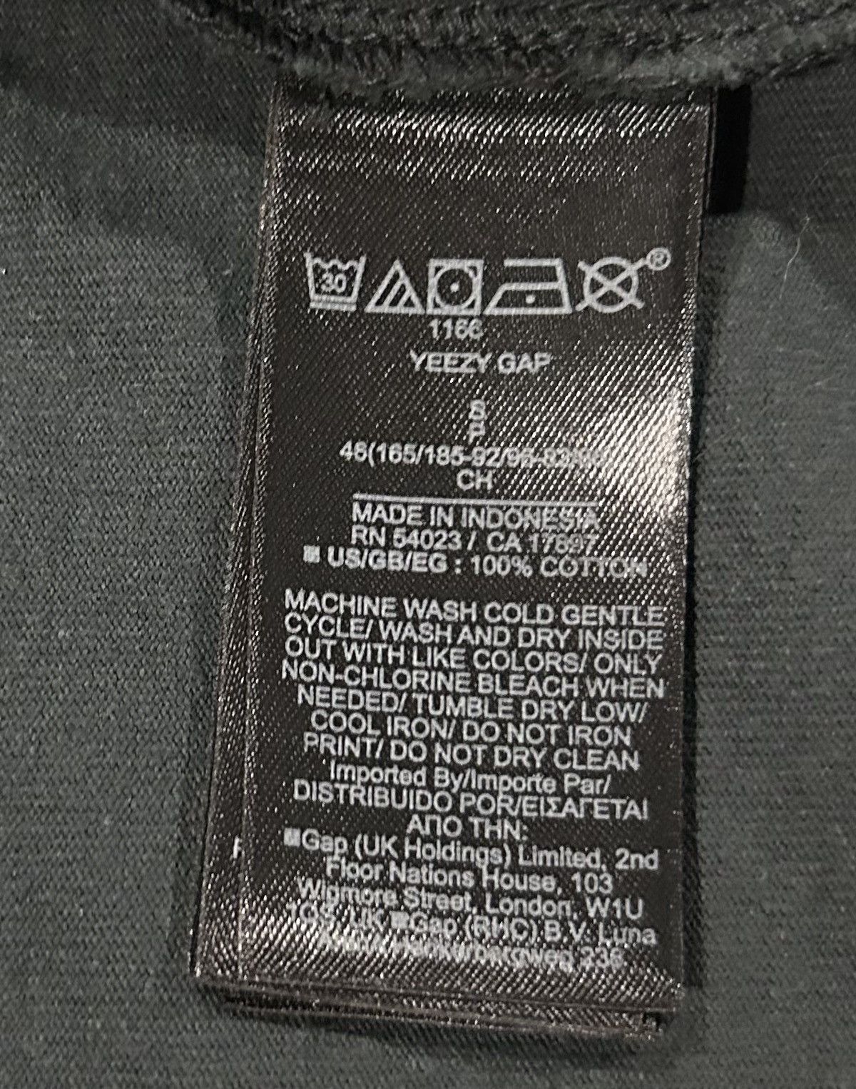 Gap × Yeezy Yeezy Gap Engineered by Balenciaga Logo 3/4 Sleeve Tee Size US S / EU 44-46 / 1 - 7 Thumbnail