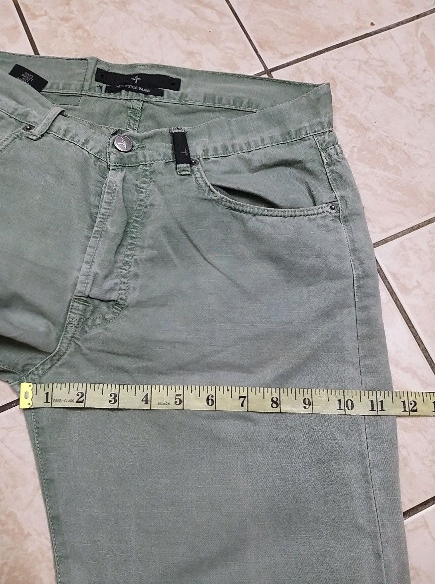 Stone Island VINTAGE STONE ISLAND S.I DISTRESSED COTON PANT Size US 31 - 11 Thumbnail