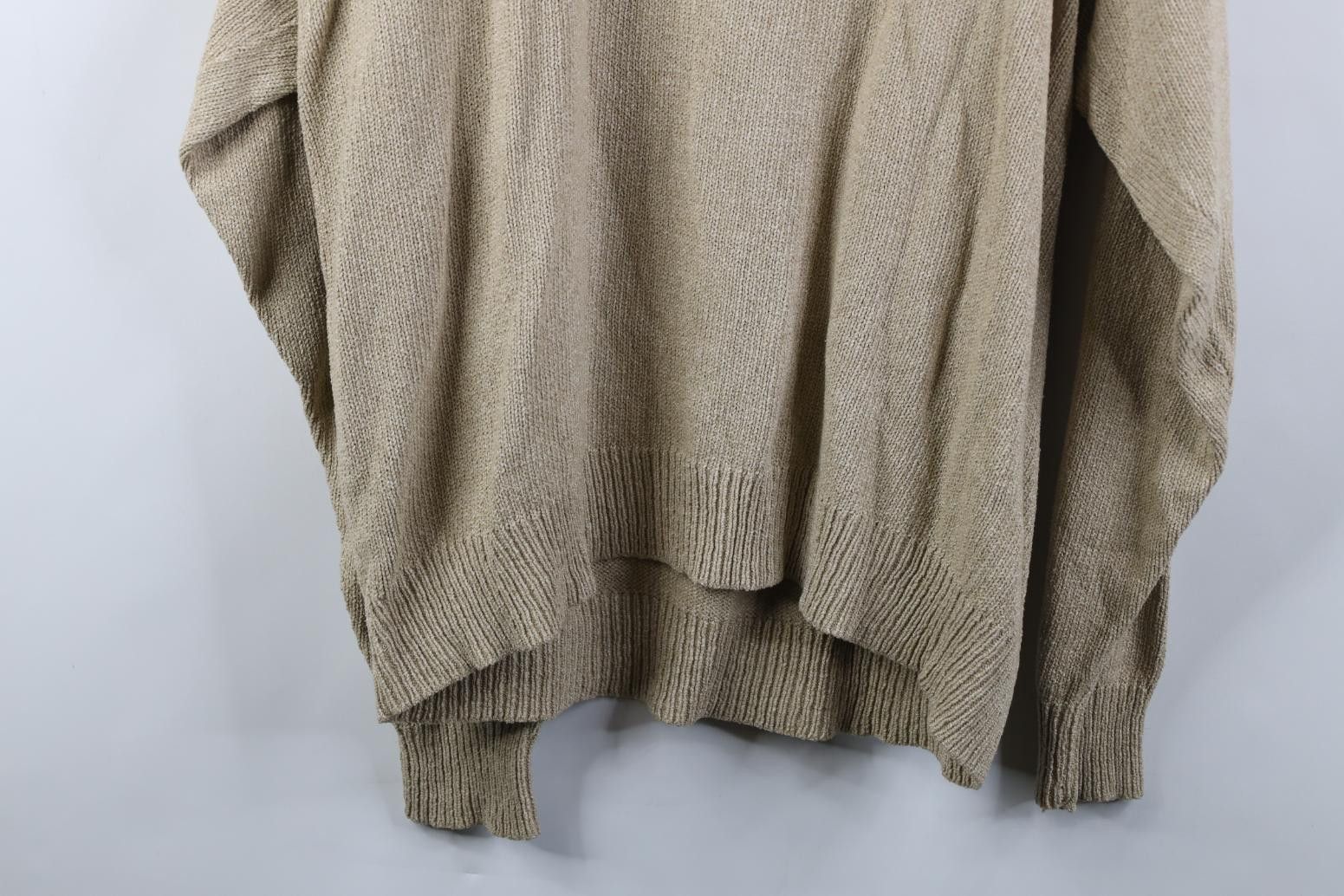 Vintage Vintage 90s Streetwear Silk Blend Knit V-Neck Sweater Size US XL / EU 56 / 4 - 10 Thumbnail