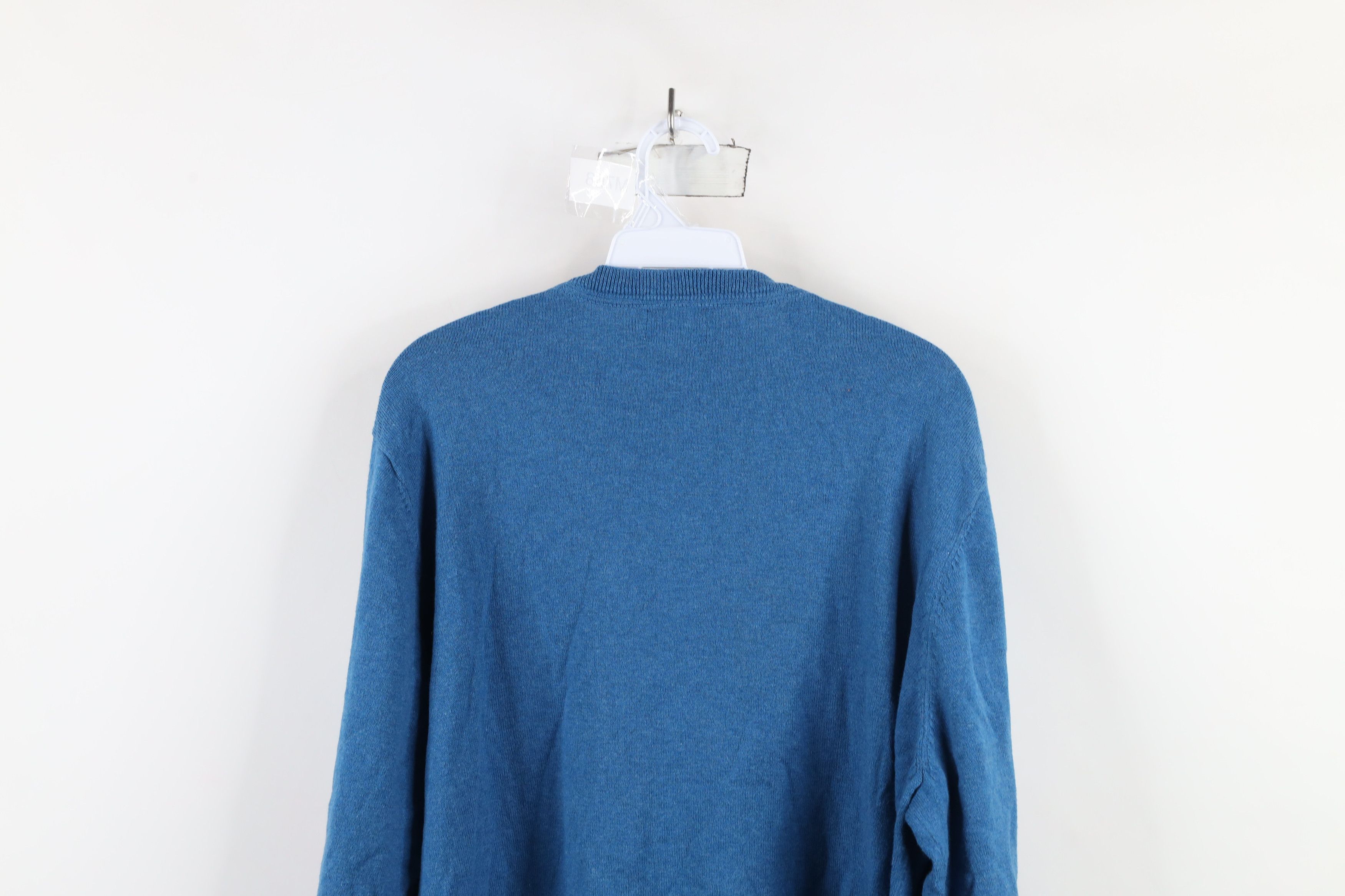 L.L. Bean × Vintage Vintage Y2K LL Bean Cotton Cashmere Blend Knit Sweater Blue Size US XXL / EU 58 / 5 - 8 Thumbnail