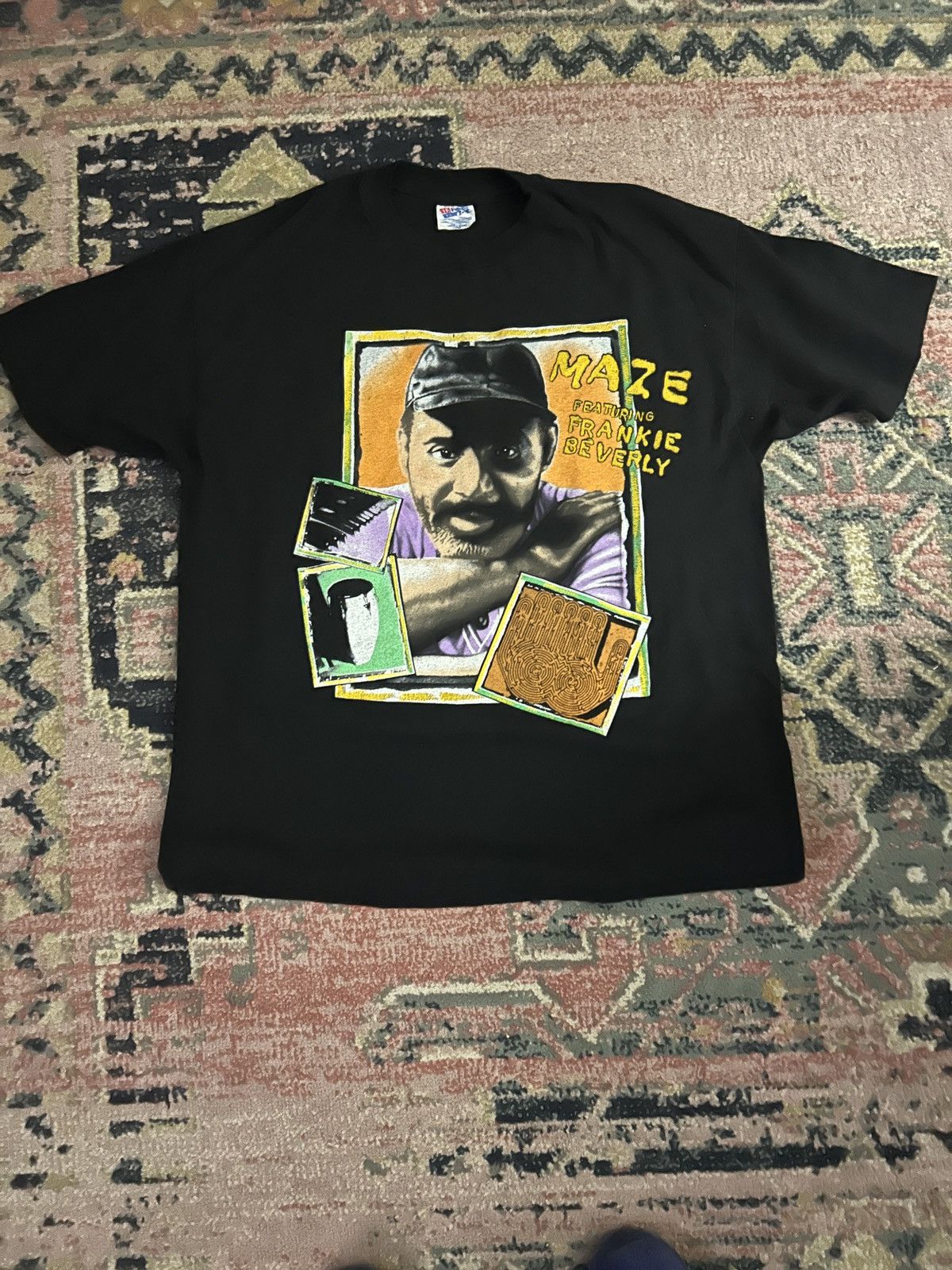 Vintage VTG 90s Maze Frankie Beverly Toni Braxton T-Shirt Size US XL / EU 56 / 4 - 1 Thumbnail