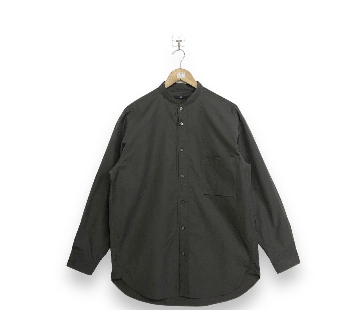 Japanese Brand Jill Sander X Uniqlo Stand Collar Designer Button Shirt Size US M / EU 48-50 / 2 - 2 Thumbnail