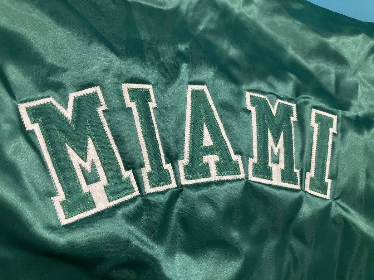 Starter Miami Vintage Varsity Satin Starter Bomber Jacket Size US XL / EU 56 / 4 - 1 Thumbnail