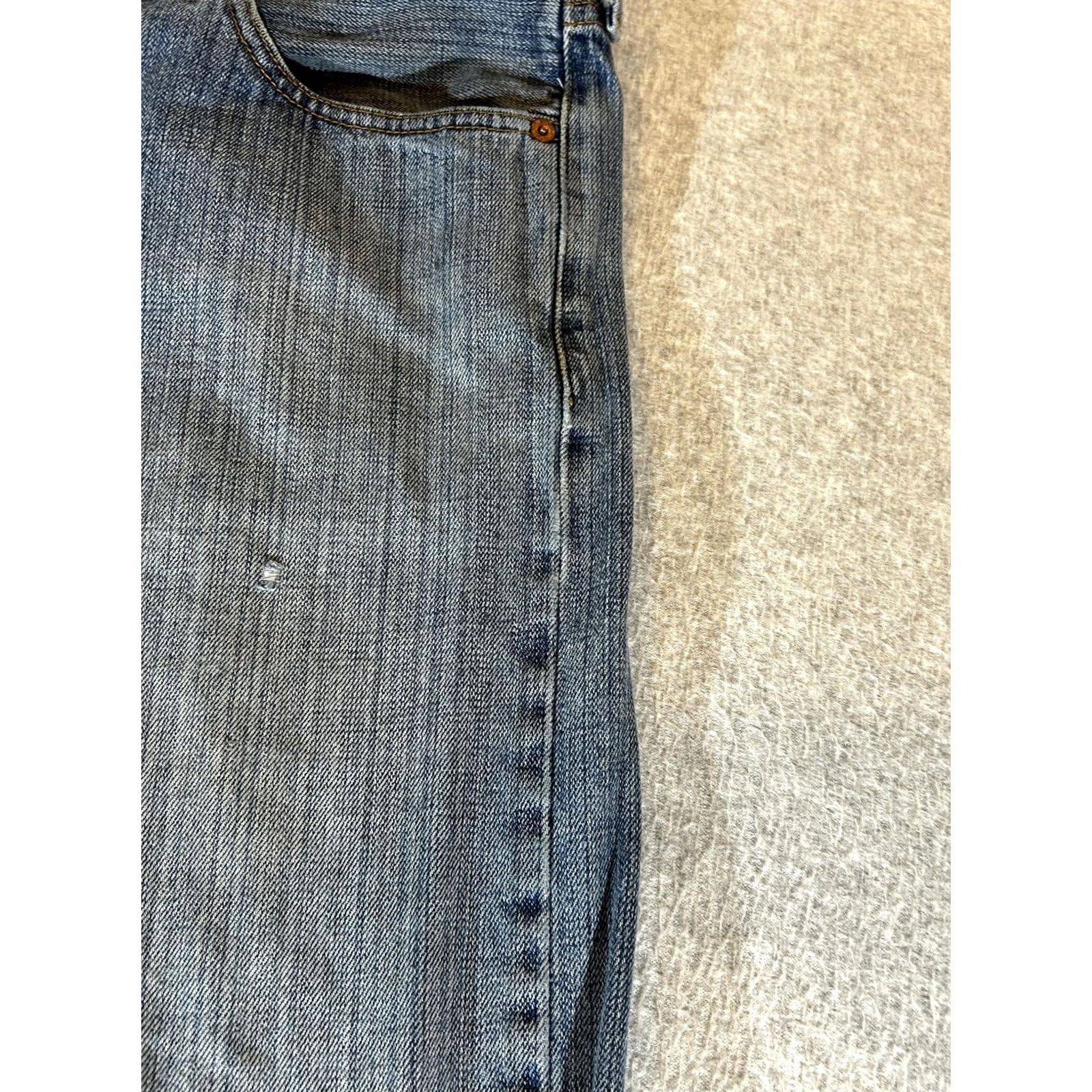 Levi's VINTAGE Baggy Jeans Mens 34x30 Wide Leg Blue Grunge Y2K Streetwear Levis 529 Size US 34 / EU 50 - 3 Thumbnail