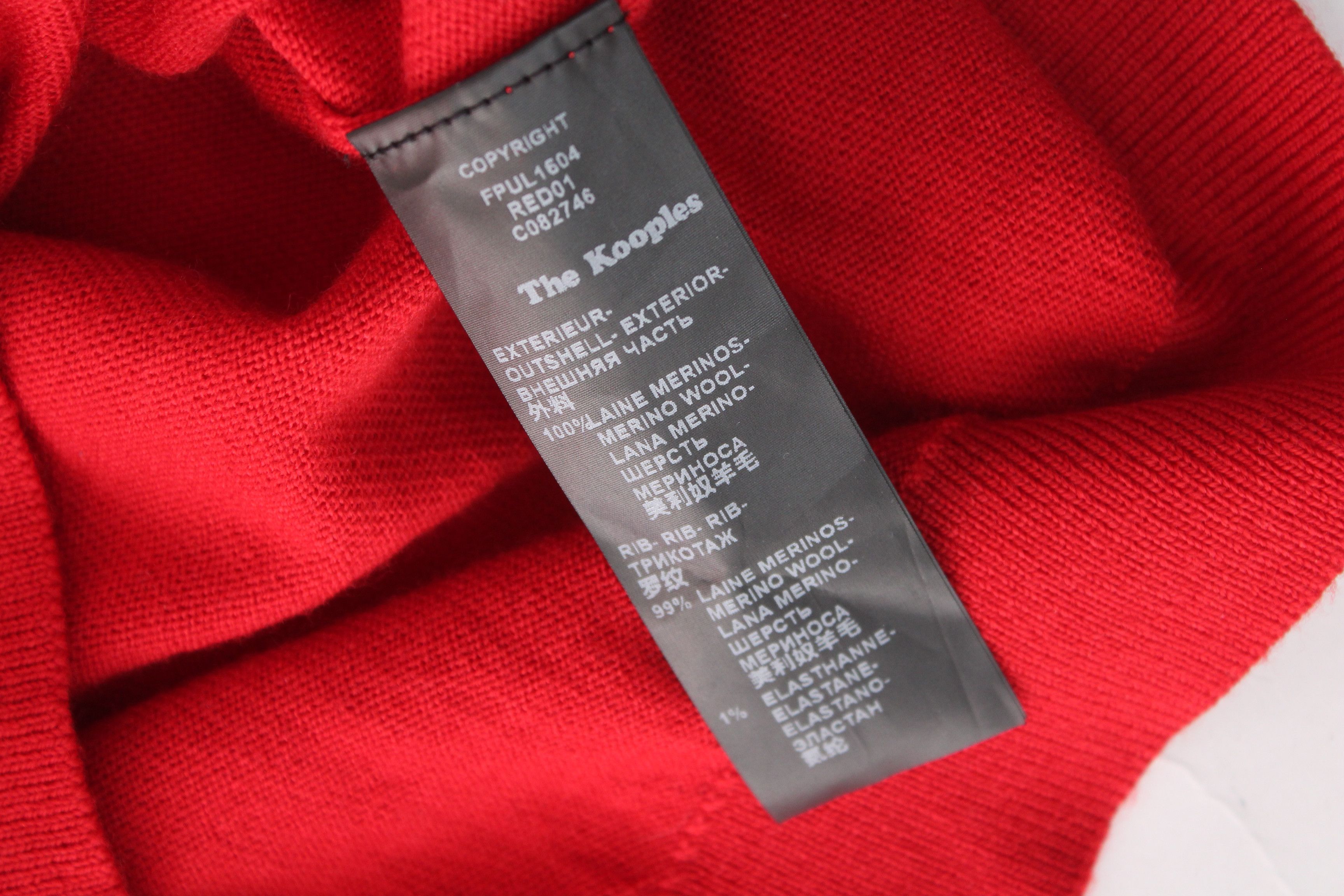 The Kooples The Kooples NWT Red Merino Wool Ruffle Sweater Size M / US 6-8 / IT 42-44 - 12 Thumbnail