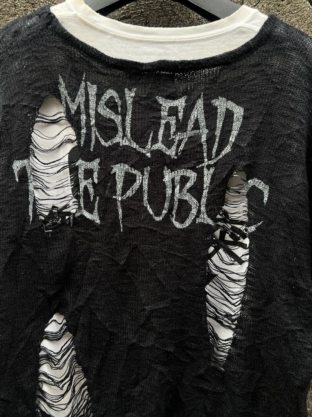 Japanese Brand × Seditionaries Ghost Of Harlem Destroyed Knit Sweater Size US M / EU 48-50 / 2 - 8 Thumbnail