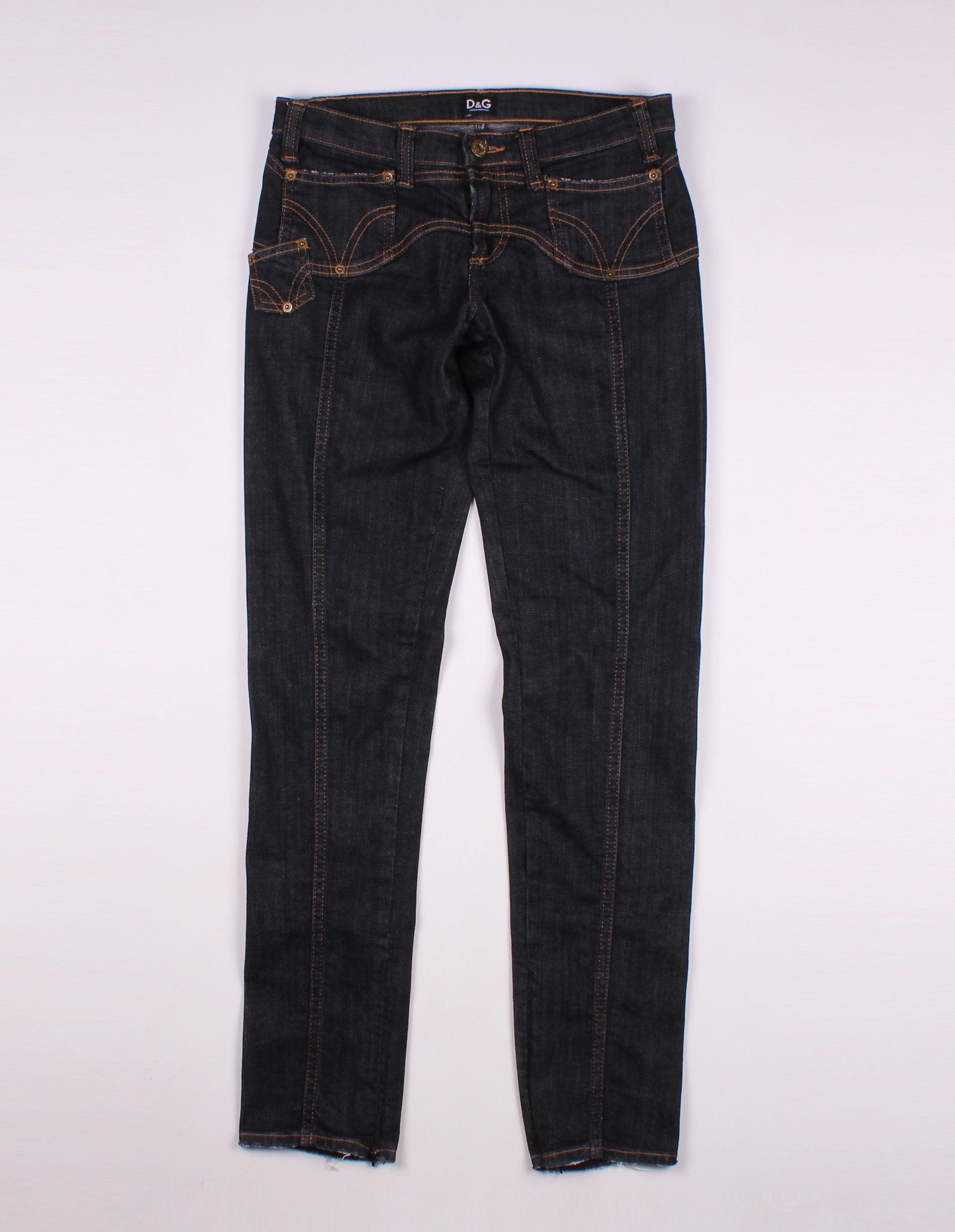 Dolce & Gabbana Vintage Dolce & Gabbana Skinny Distressed Denim Jeans Size 28" / US 6 / IT 42 - 1 Thumbnail