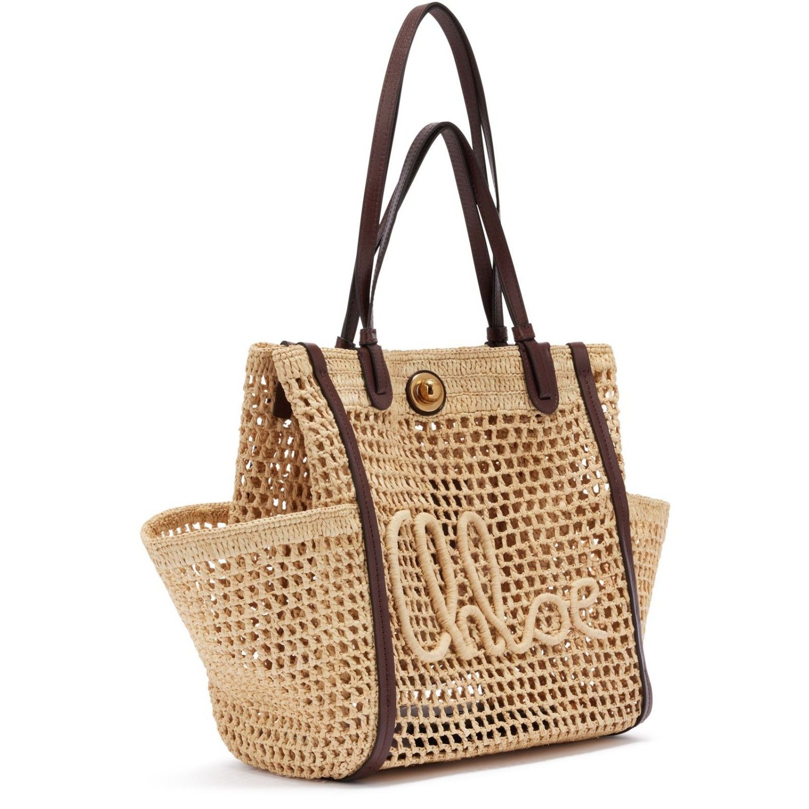 Chloe Chloe Hot Sand Raffia Tote Bag New & Authentic Size ONE SIZE - 2 Thumbnail