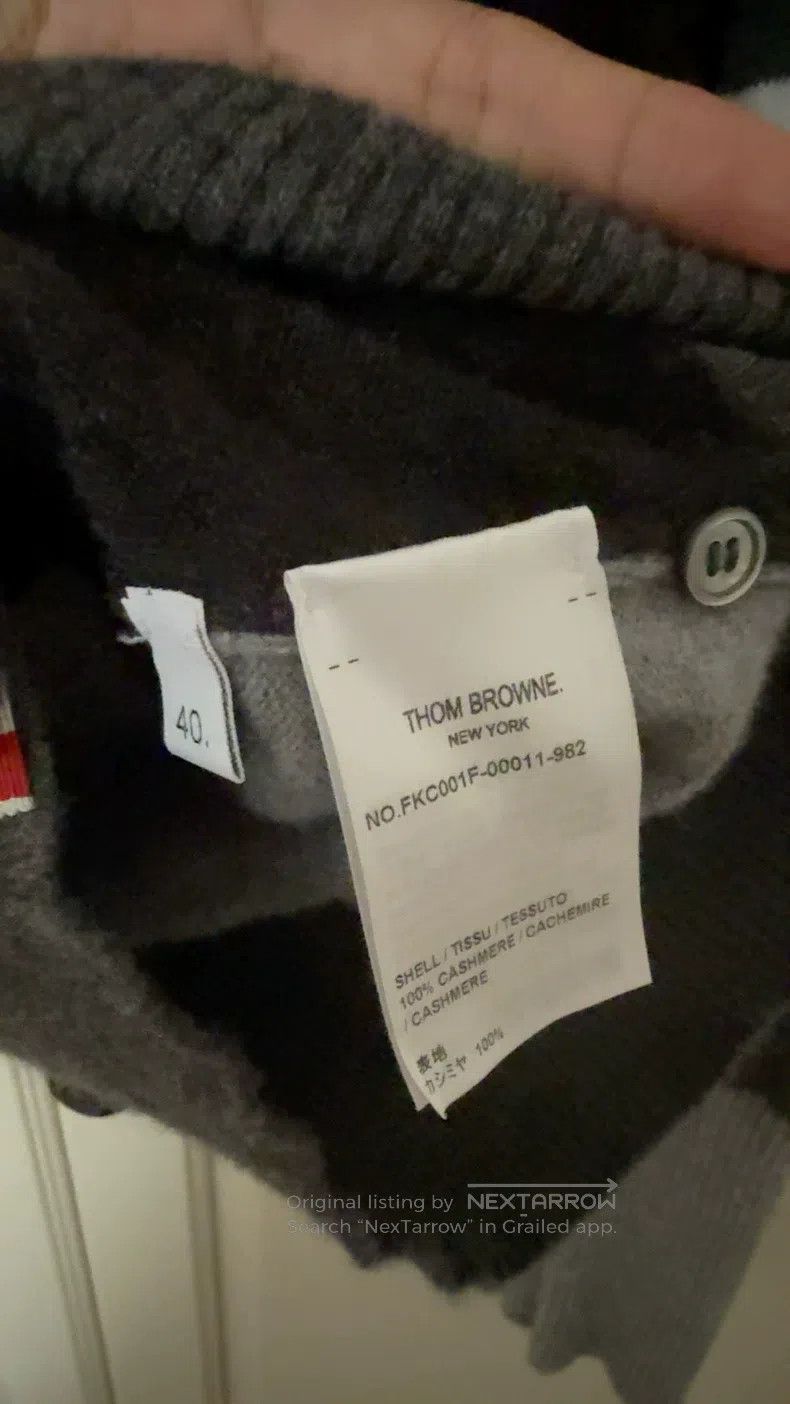Thom Browne Thom Browne Classic Gray Wool Cardigan Size US XXS / EU 40 - 5 Thumbnail