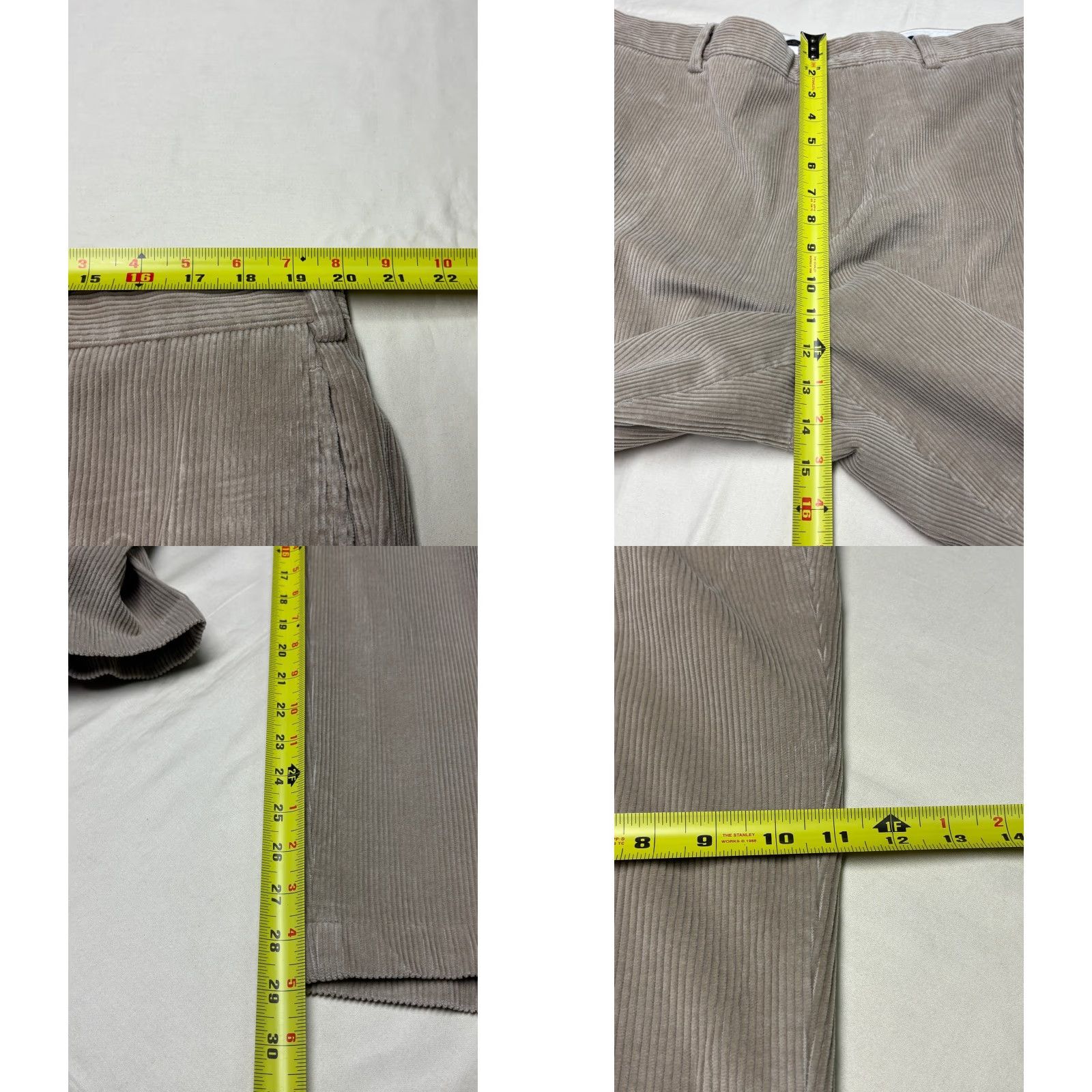 Brooks Brothers Brooks Brothers Hudson Pants Mens 40x30 Corduroy Tan Taupe Cotton Wide Wale Dress Straight Jeans? Size US 40 / EU 56 - 8 Thumbnail