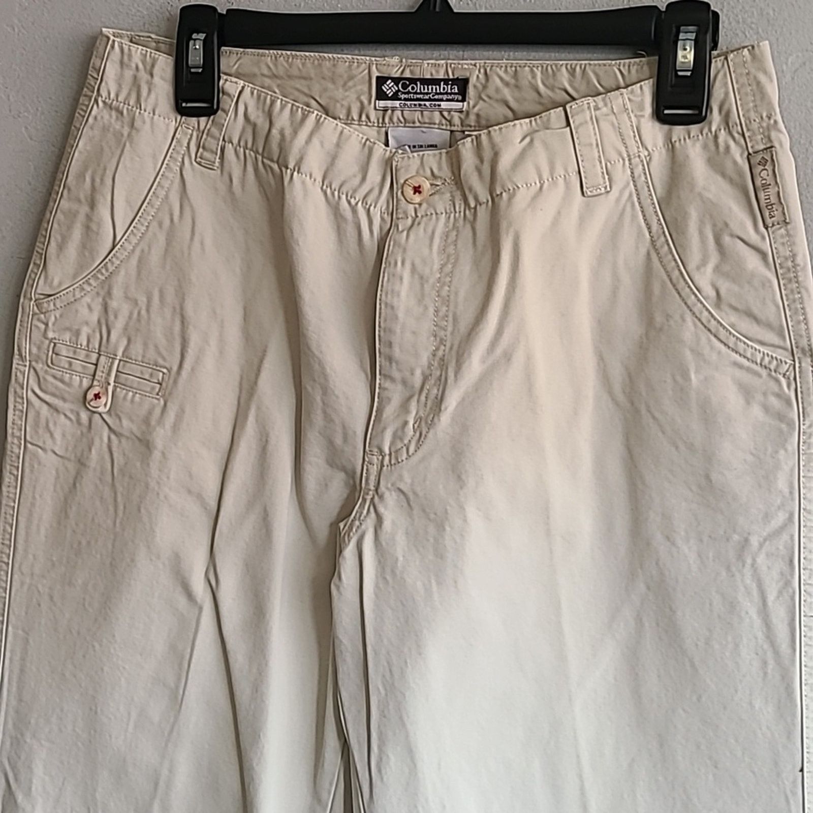 Columbia Women's 8 Columbia light khaki beige cotton pants Size 30" / US 8 / IT 44 - 2 Thumbnail