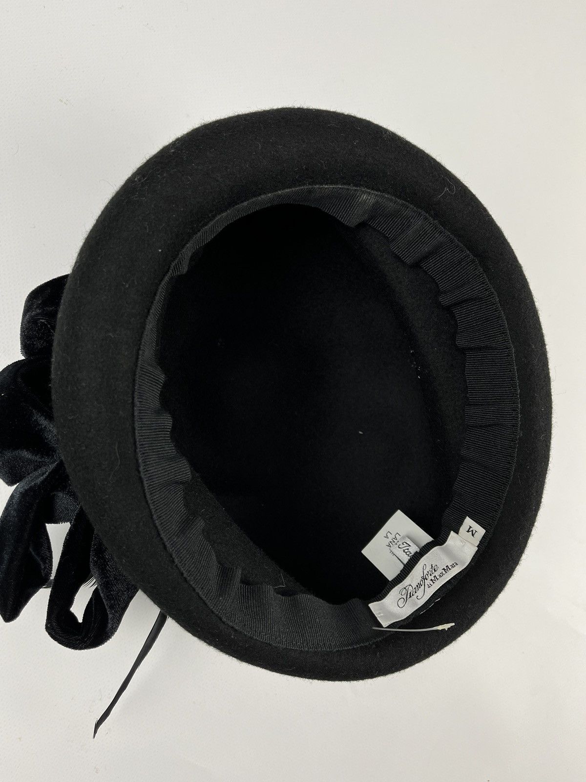 RRP 180€ Max Mara pianoforte luxury designer wool hat 85770