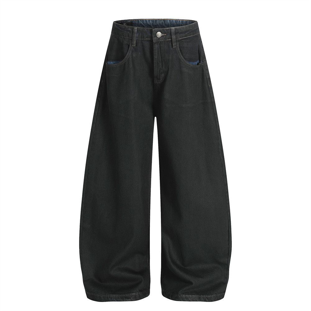 Jean Men's loose retro wide-leg distressed scimitar jeans Size US 32 / EU 48 - 1 Thumbnail
