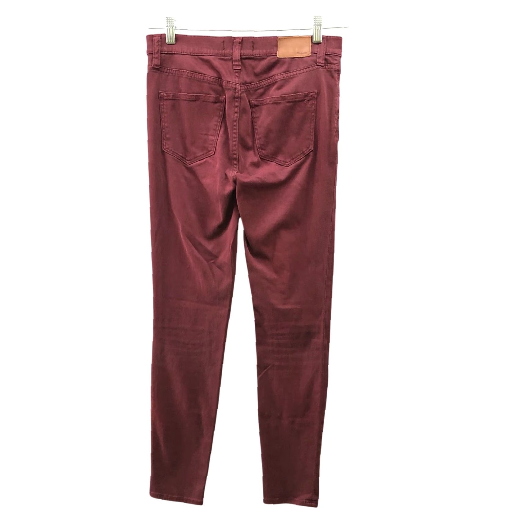 Madewell Madewell 9'' High Rise Skinny Chino Pants Womens 27 Burgundy 5 Pocket Pants Slim Clean Vintage: No (if allowed) Size 27" / US 4 / IT 40 - 2 Thumbnail