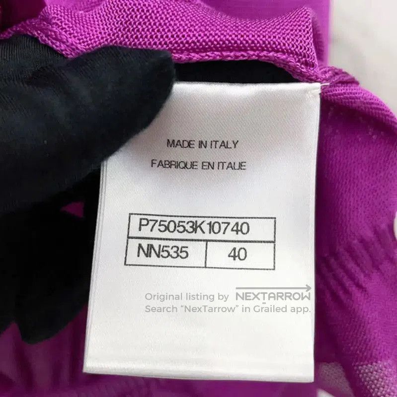 Chanel Chanel Purple Silk Long Sleeve Cardigan . Size M / US 6-8 / IT 42-44 - 8 Thumbnail