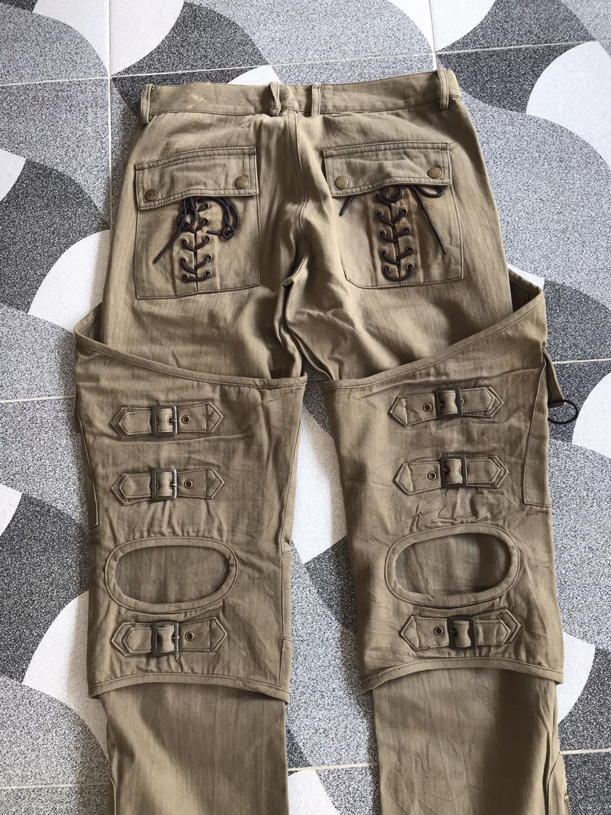 If Six Was Nine Y2K El Ropa Loco Bondage Pants Size US 30 / EU 46 - 6 Thumbnail